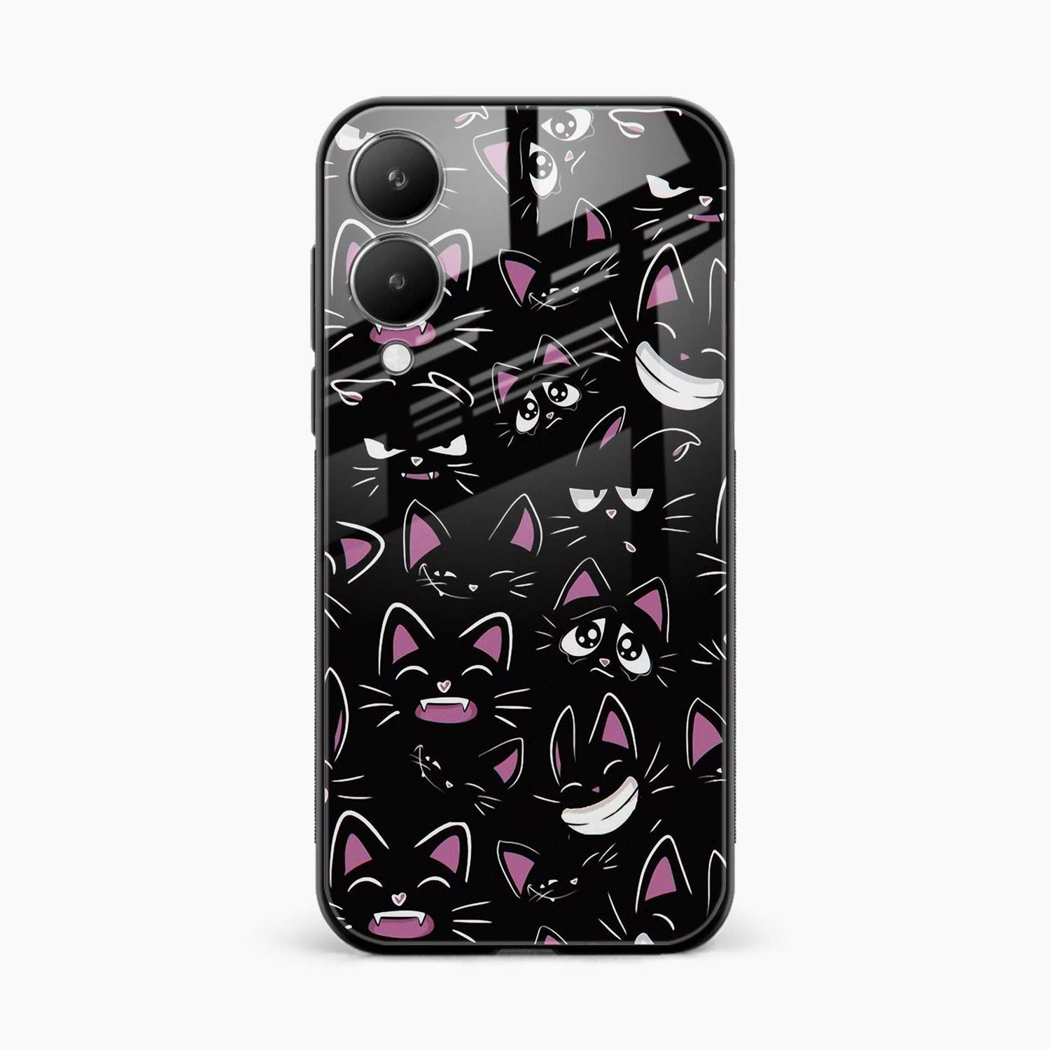 Cute Black Cat Vivo Y28 5G Back Cover