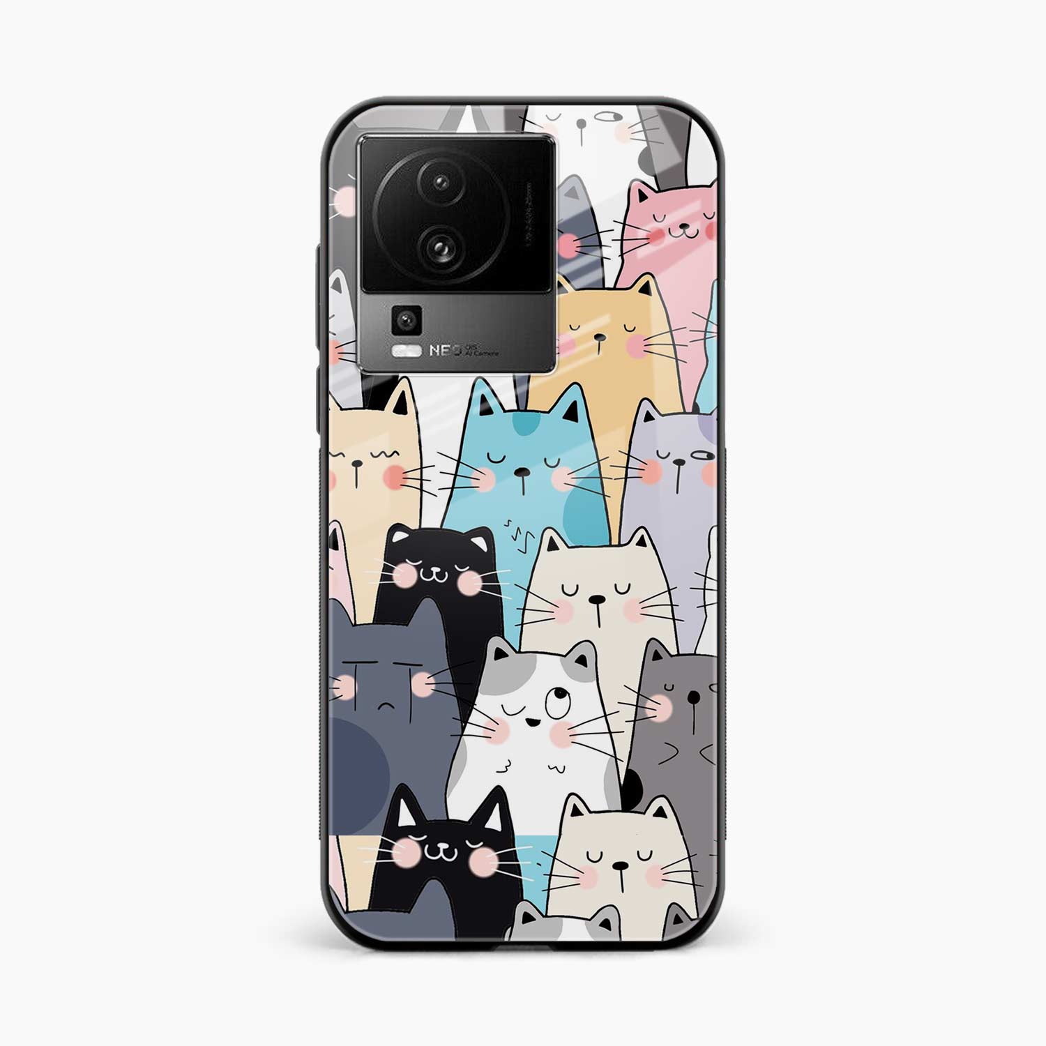 Cute Cat Iqoo Neo 7 Pro 5G Back Cover