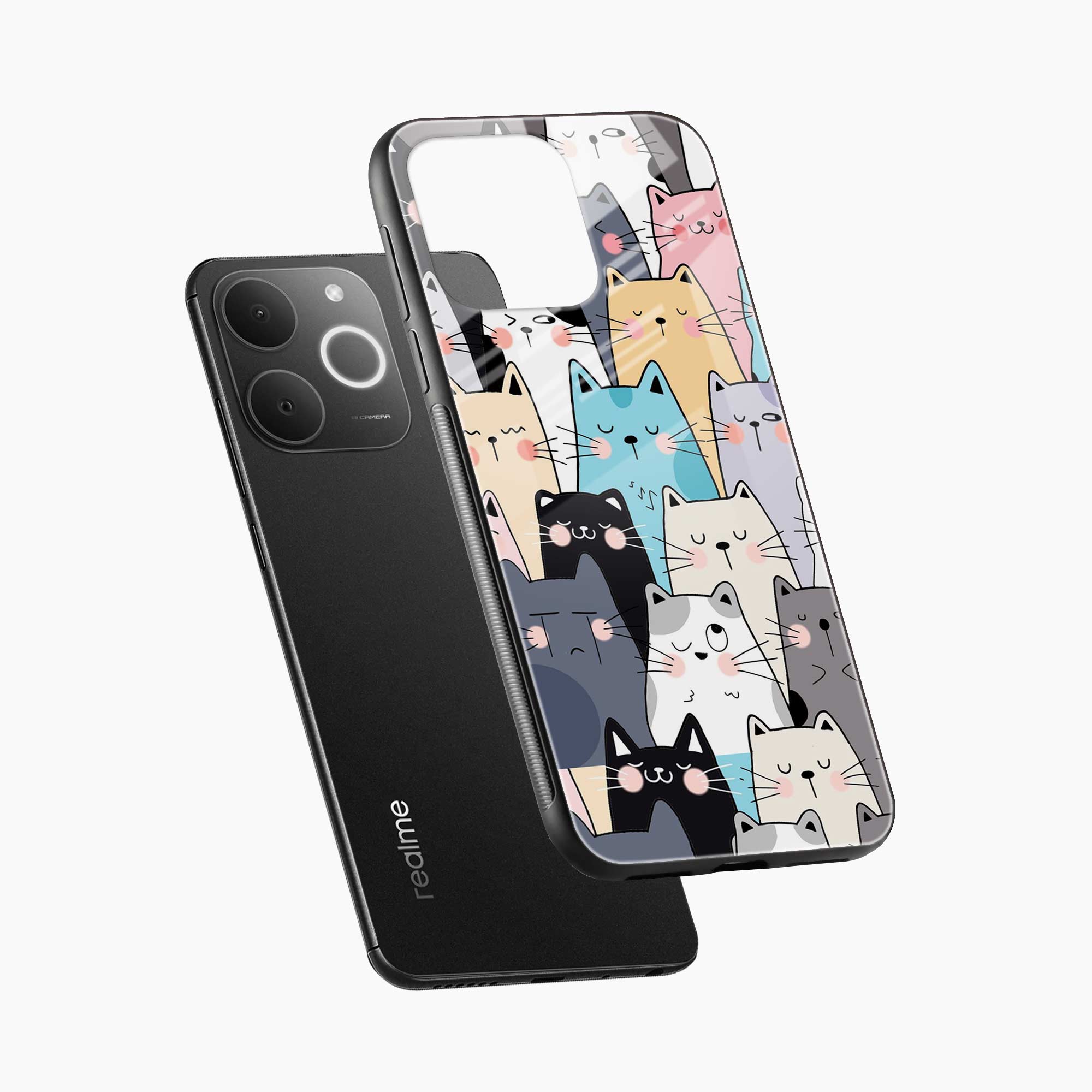 Cute Cat Realme Narzo 80 Lite 4G Back Cover
