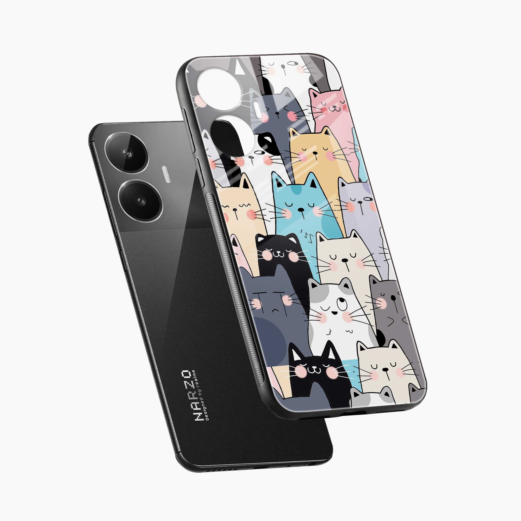 Cute Cat Realme Narzo N55 Back Cover