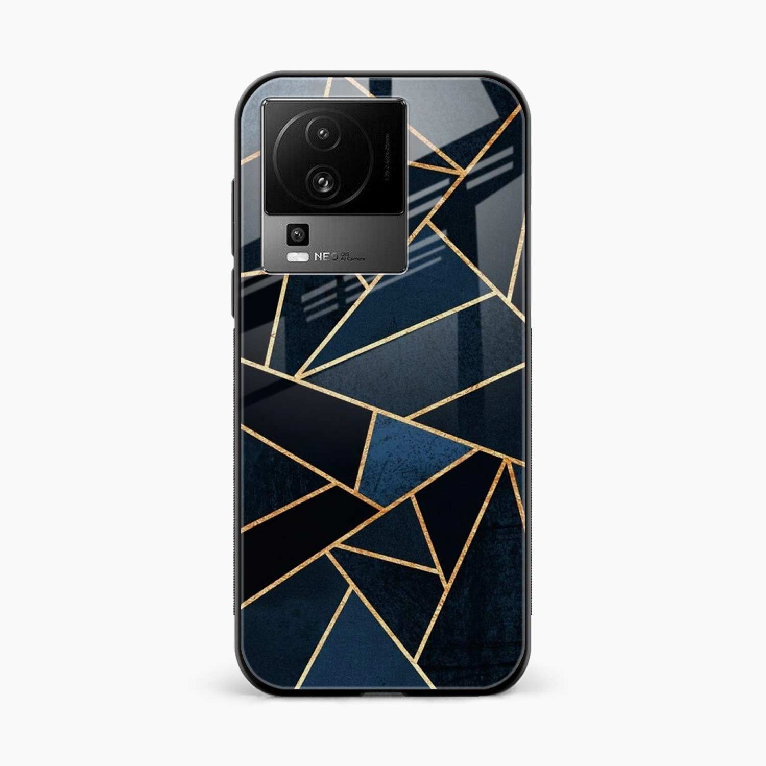 Diagonal Marble Golden Cut Iqoo Neo 7 Pro 5G Back Cover