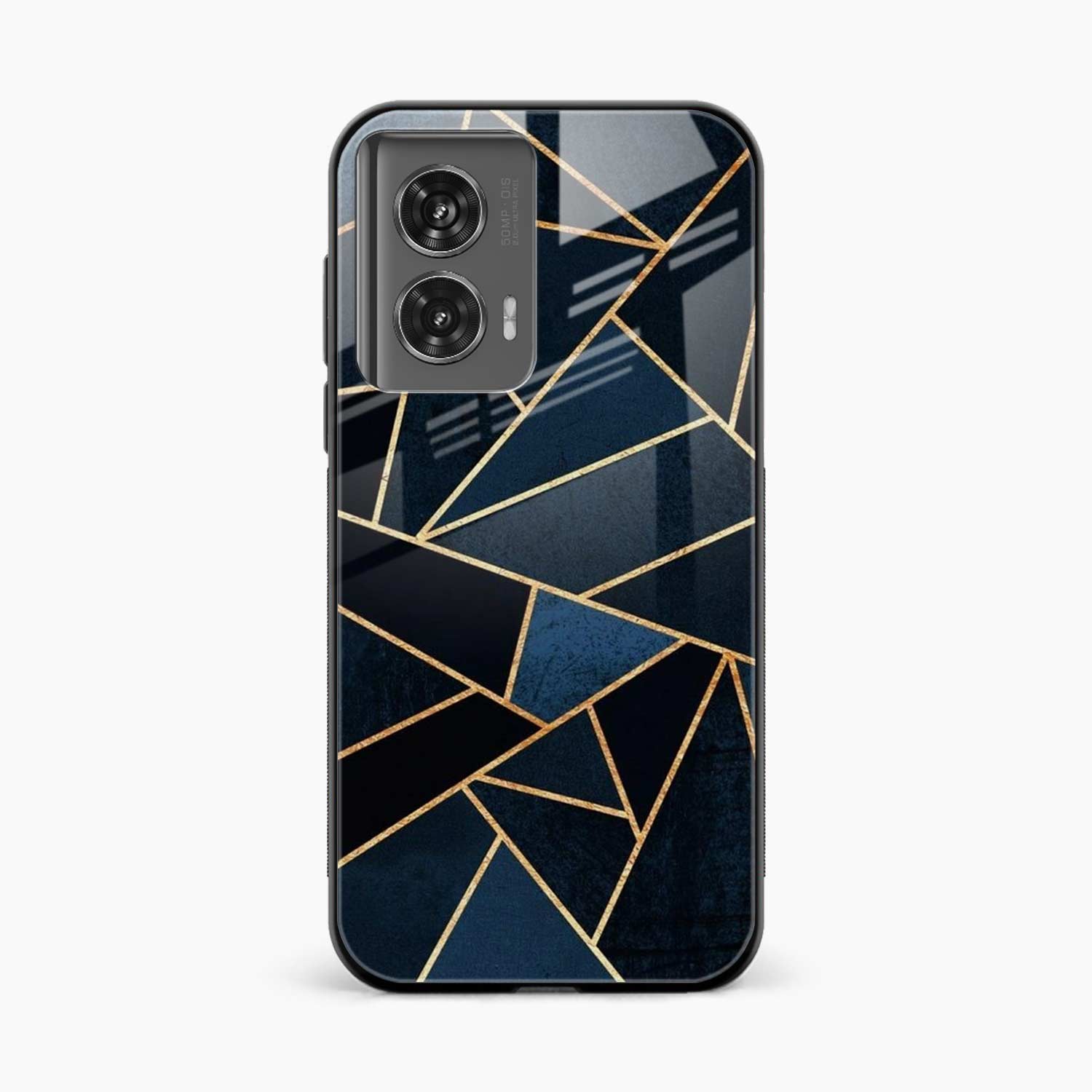 Diagonal Marble Golden Cut Motorola G96 5G Back Cover