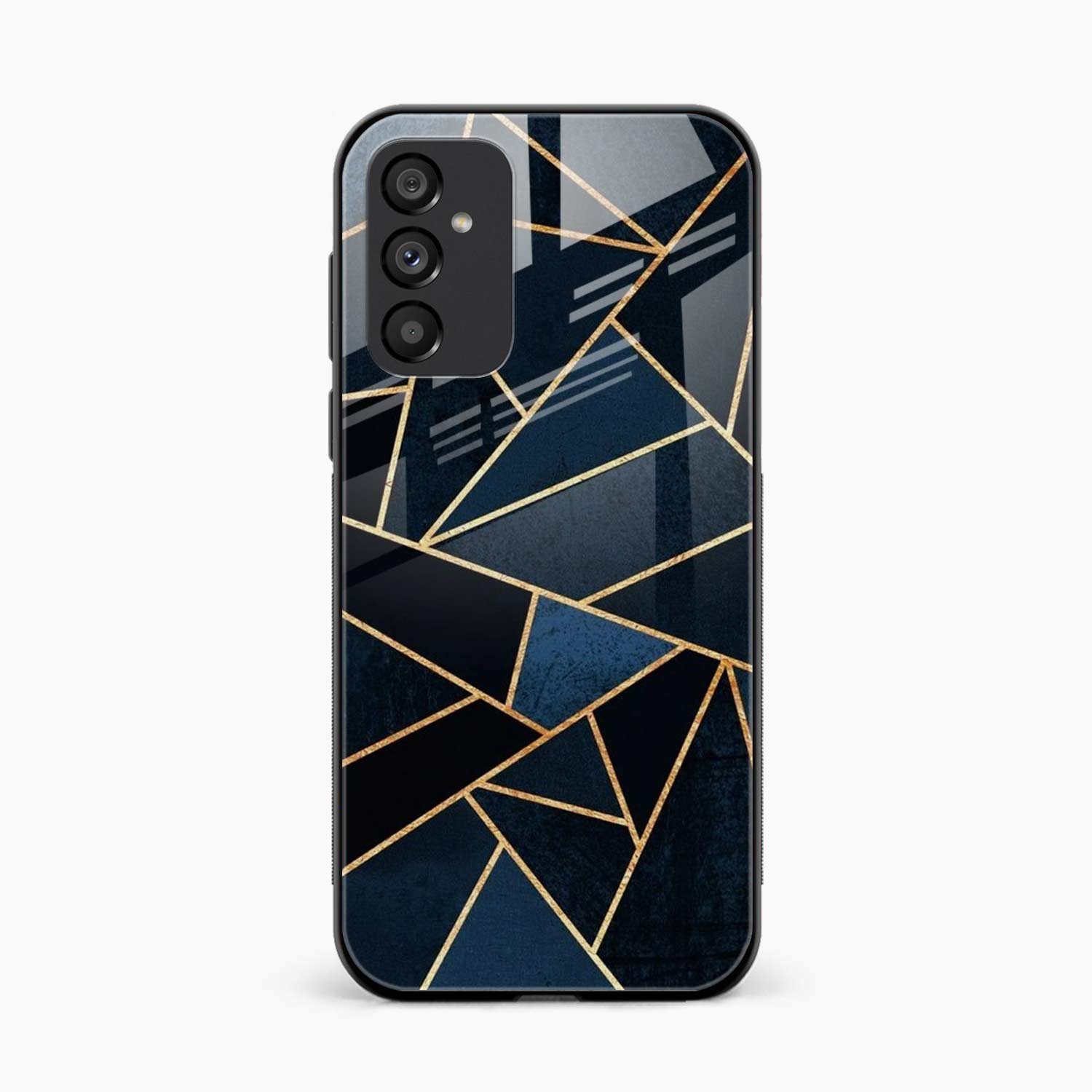 Diagonal Marble Golden Cut Samsung S25 FE Back Cover