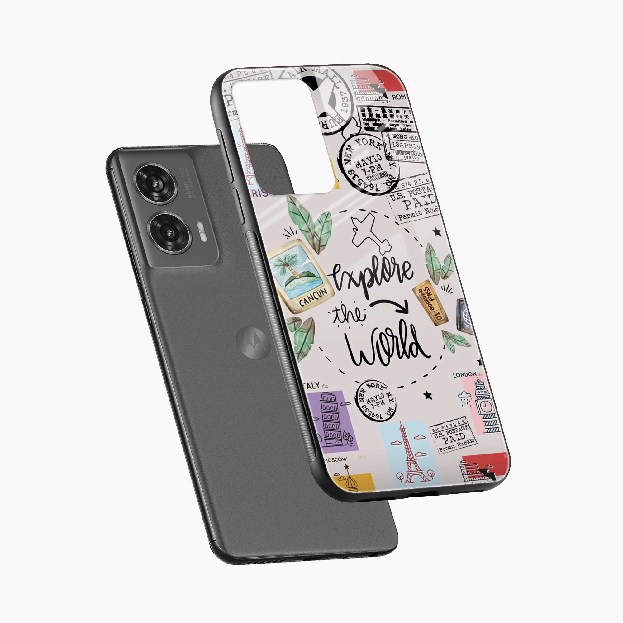 Explore The World Motorola G96 5G Back Cover