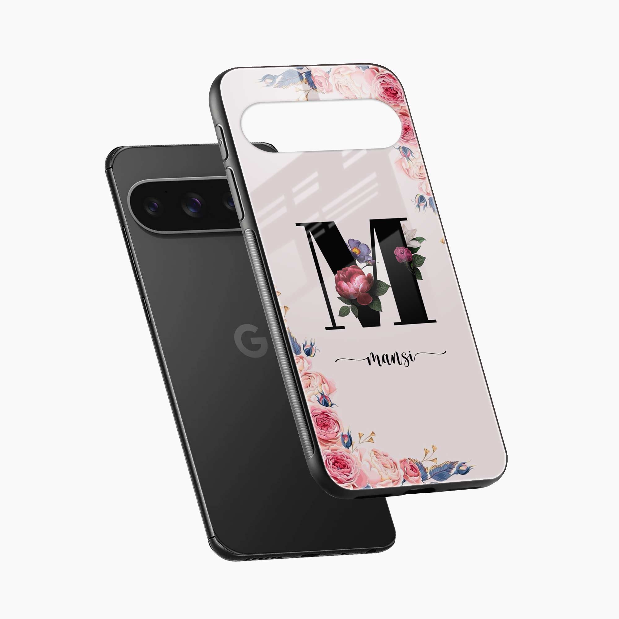 Floral Name Personalised Google Pixel 10 Pro Back Cover