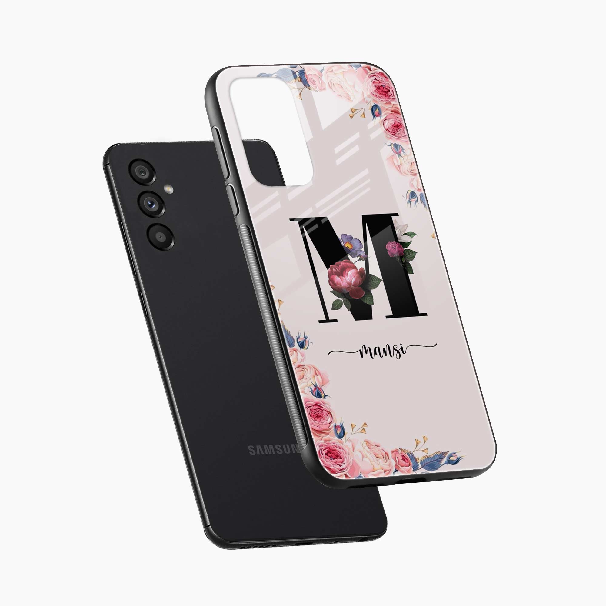 Floral Name Personalised Samsung S25 FE Back Cover