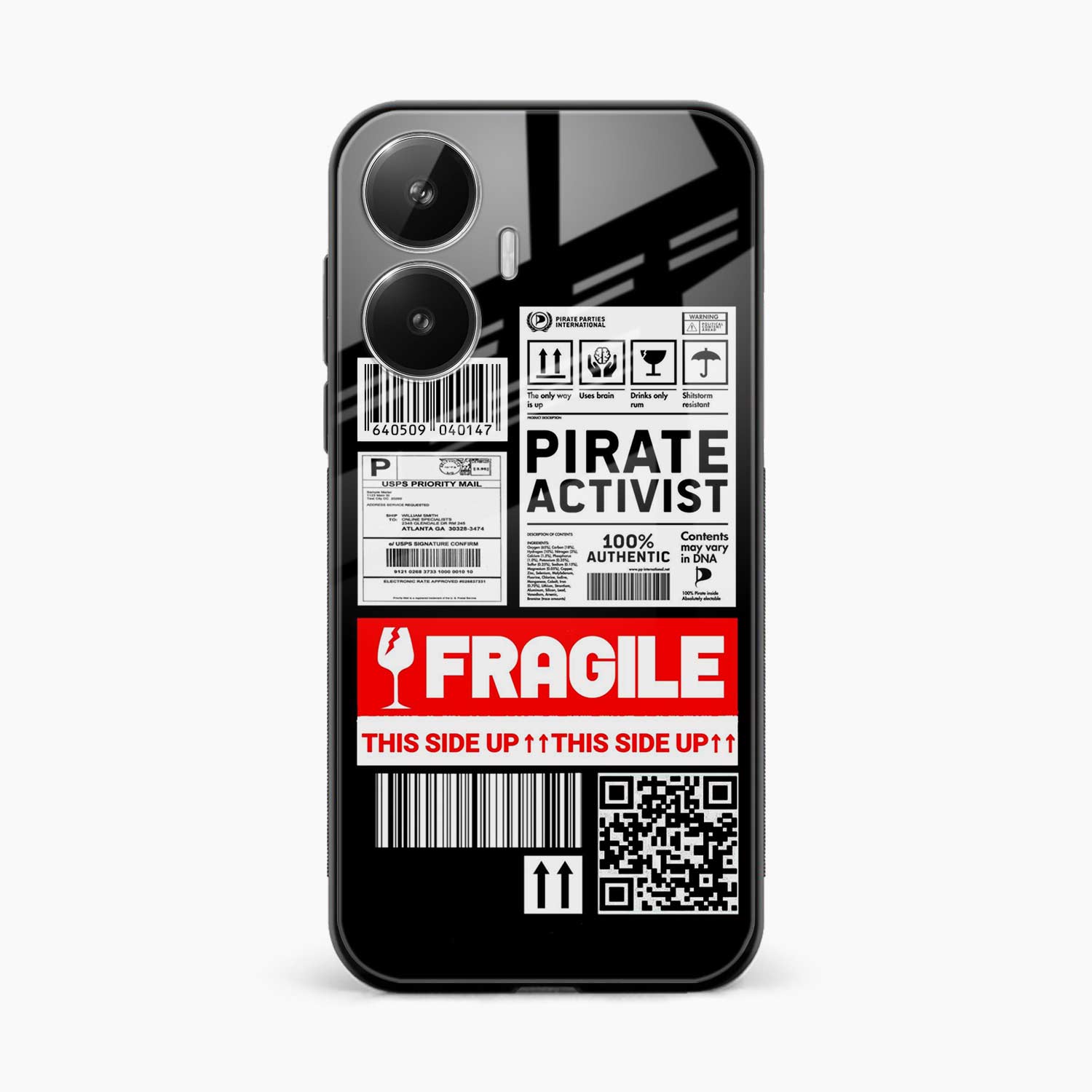 Fragile Realme Narzo N55 Back Cover