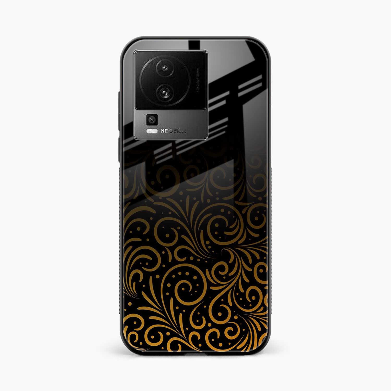 Golden Swirl Iqoo Neo 7 Pro 5G Back Cover