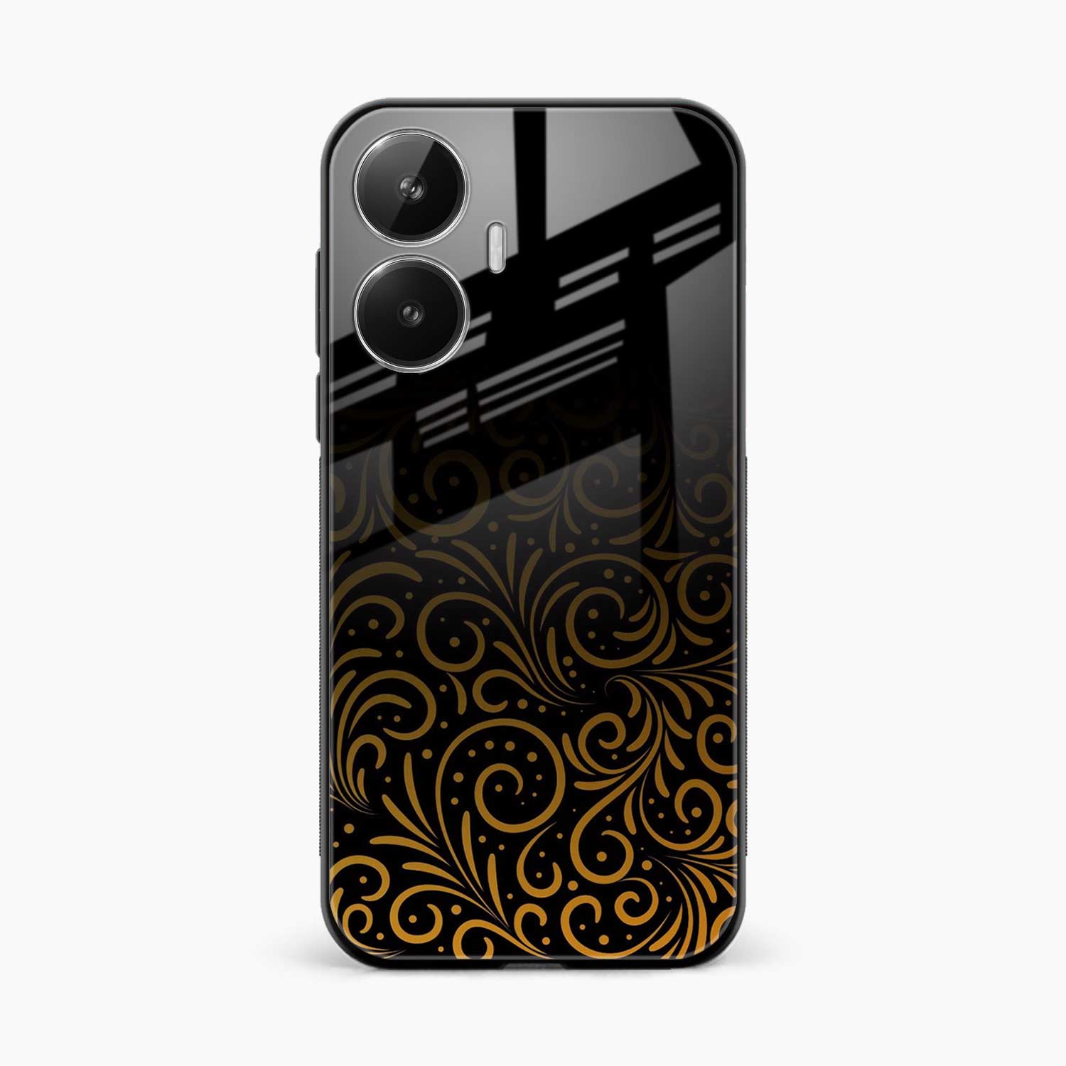 Golden Swirl Realme Narzo N55 Back Cover