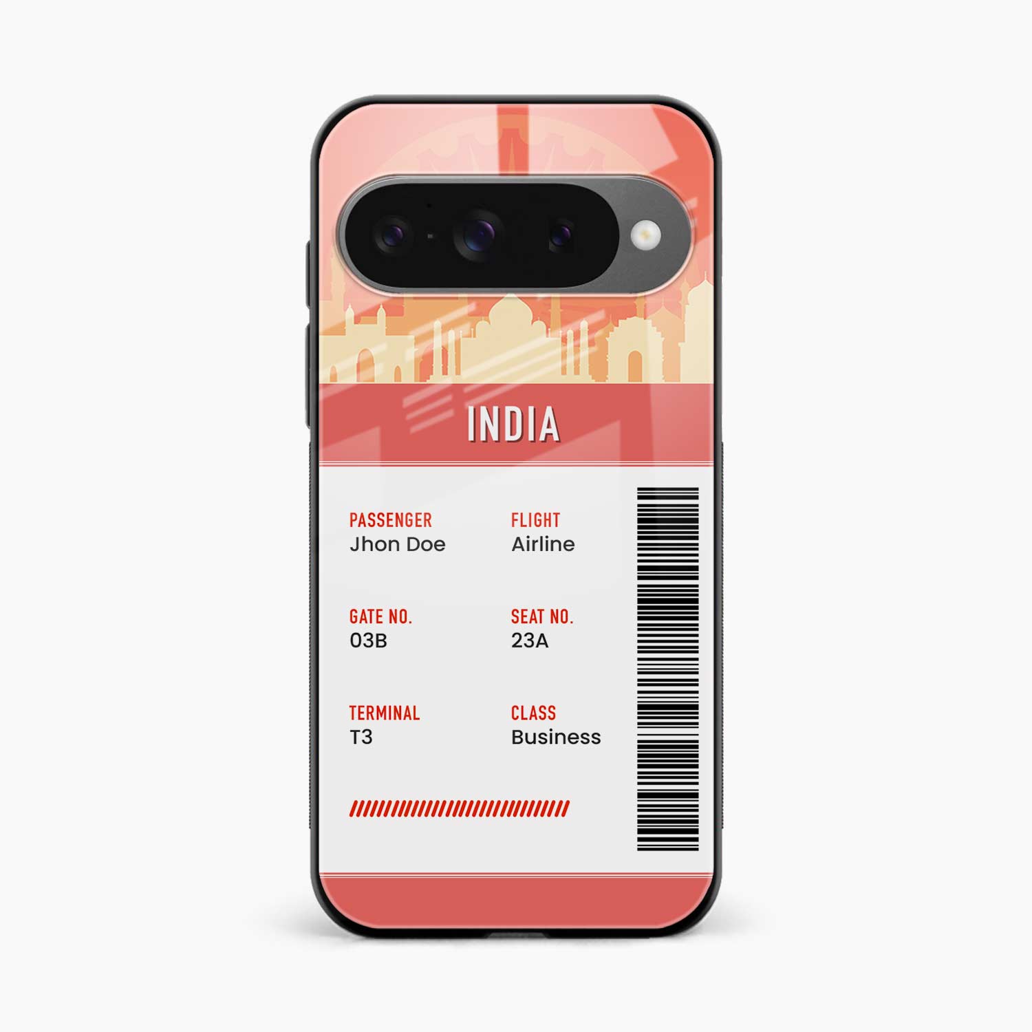 India Boarding Pass Google Pixel 10 Back Cover