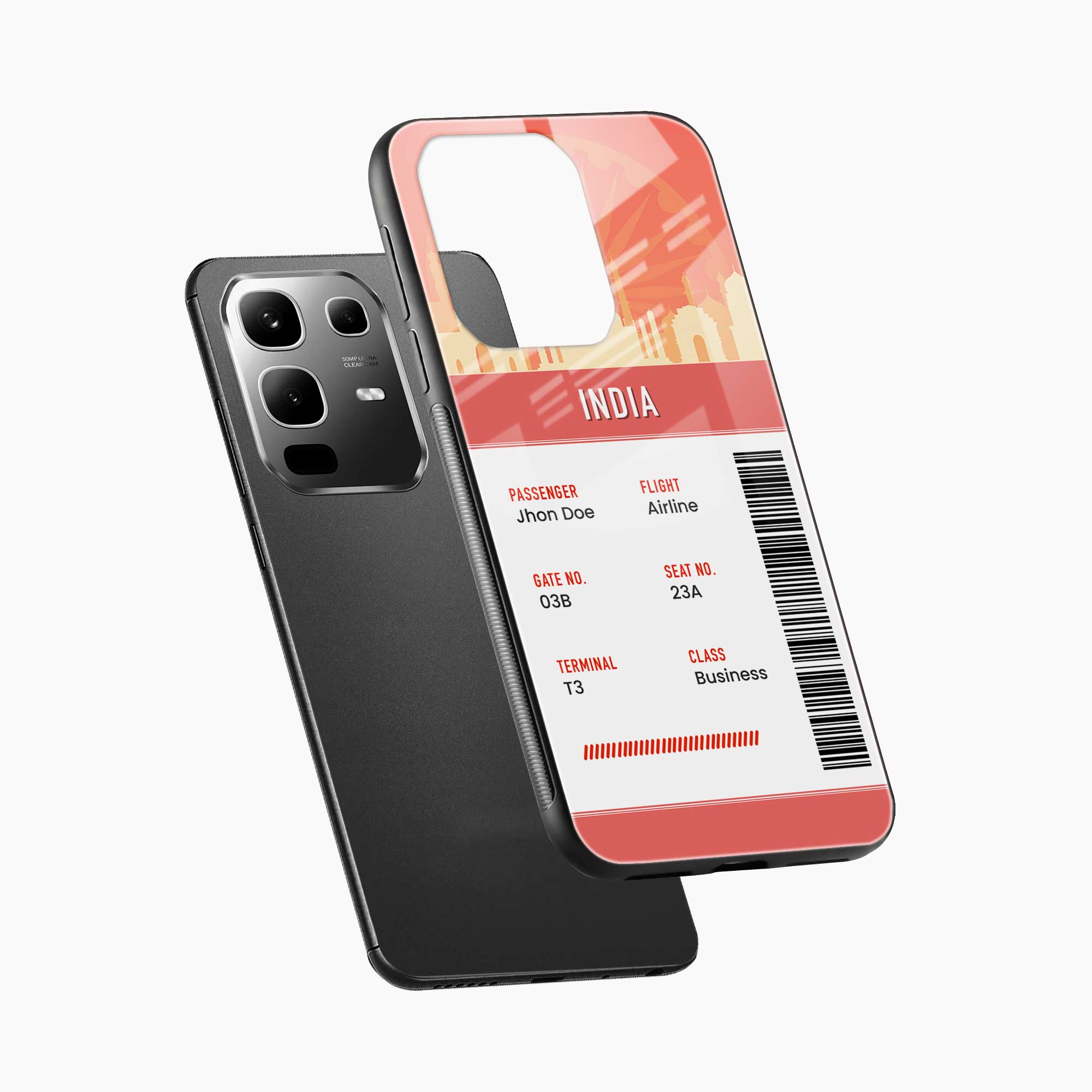 India Boarding Pass Infinix Note 50s 5G Plus Back Cover