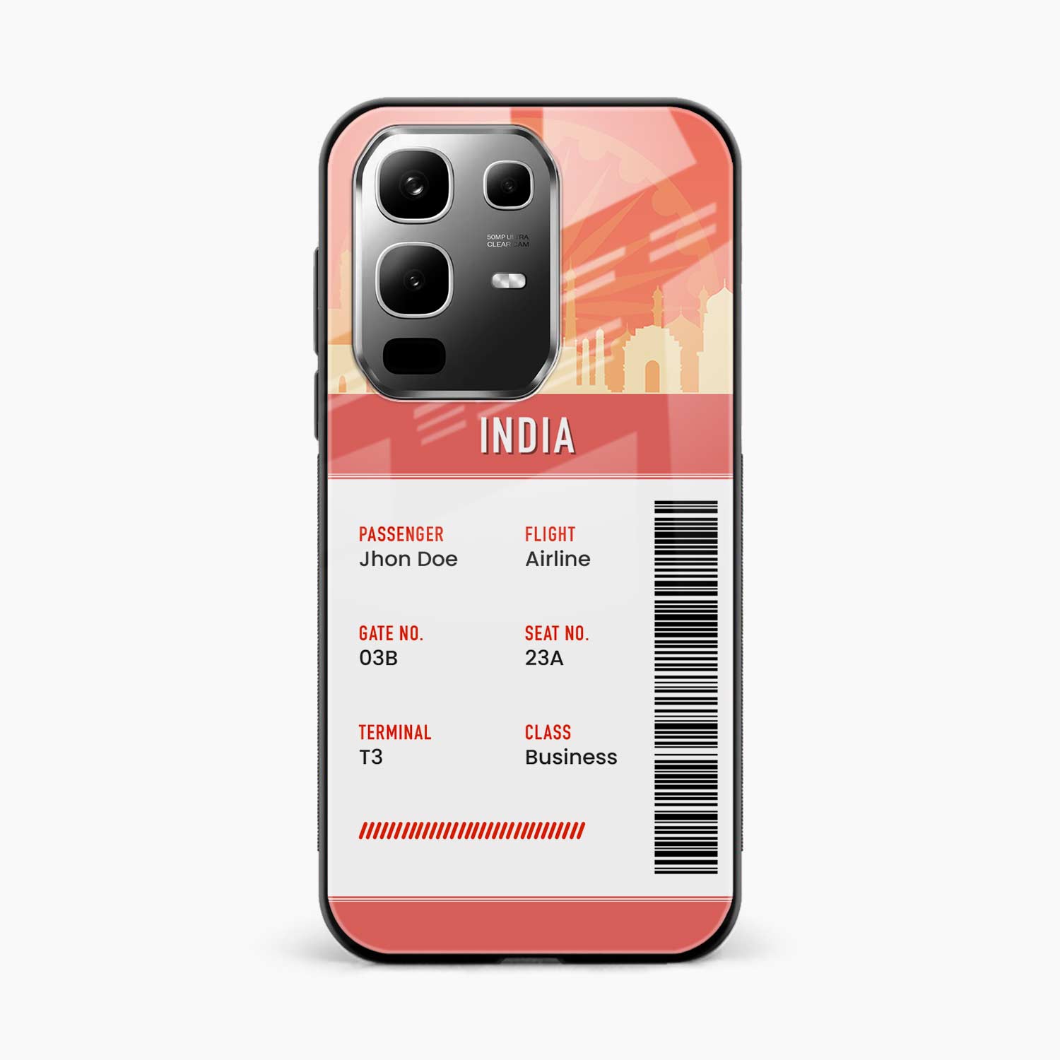 India Boarding Pass Infinix Note 50s 5G Plus Back Cover