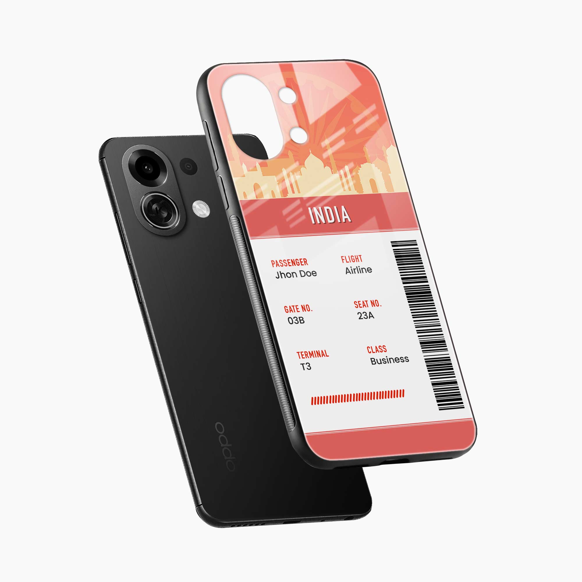 India Boarding Pass Oppo K13 Turbo 5G Back Cover