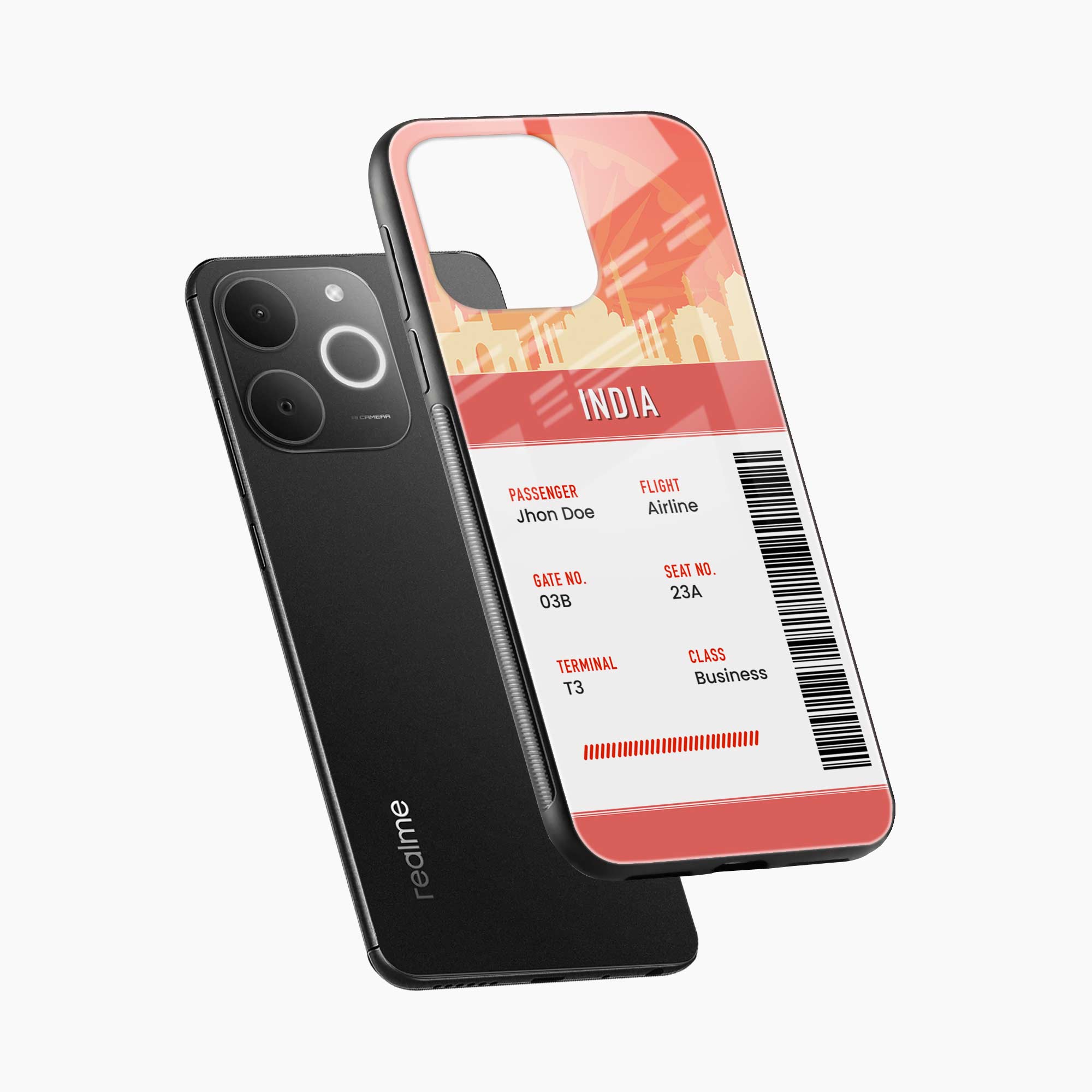 India Boarding Pass Realme C71 4G Back Cover