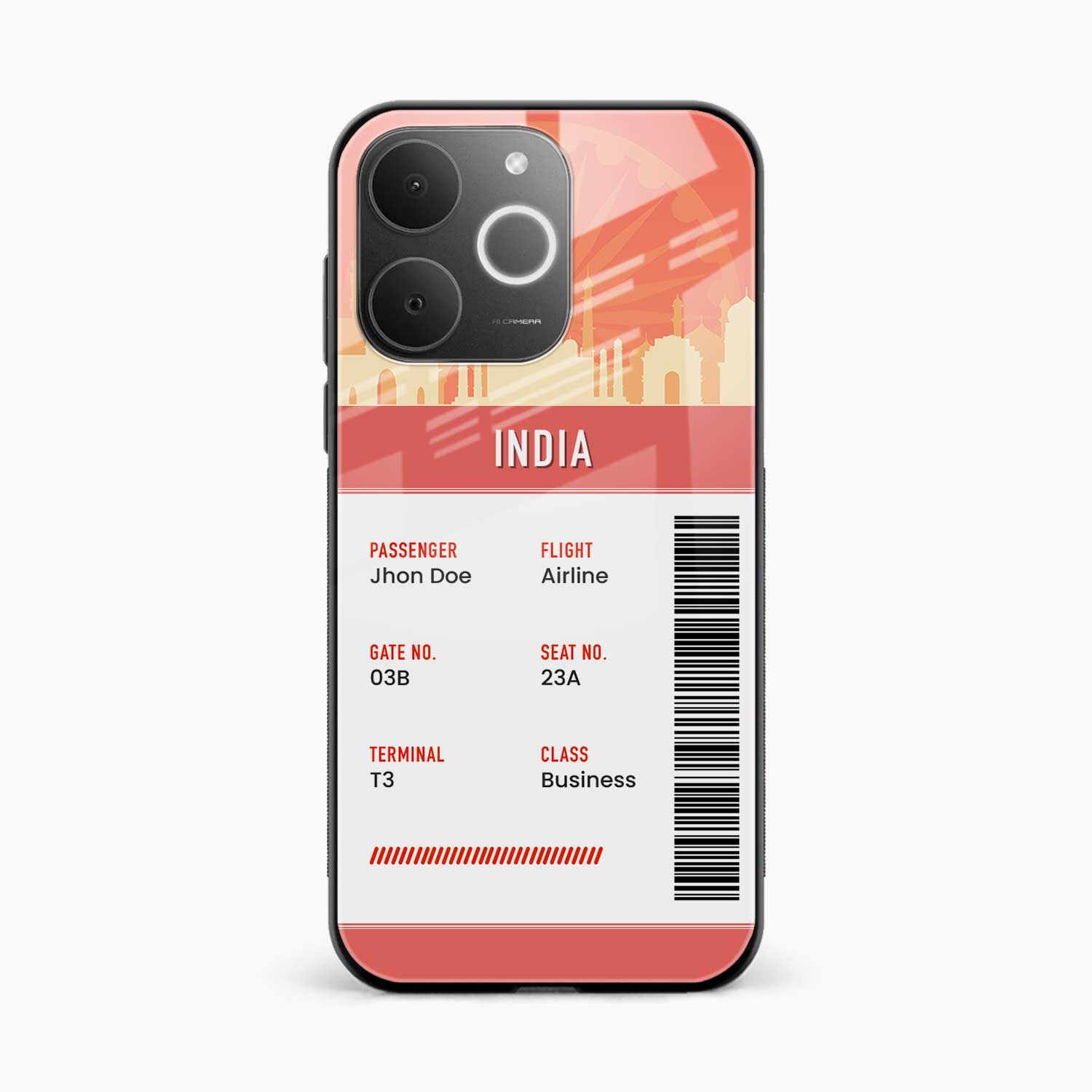 India Boarding Pass Realme Narzo 80 Lite 4G Back Cover