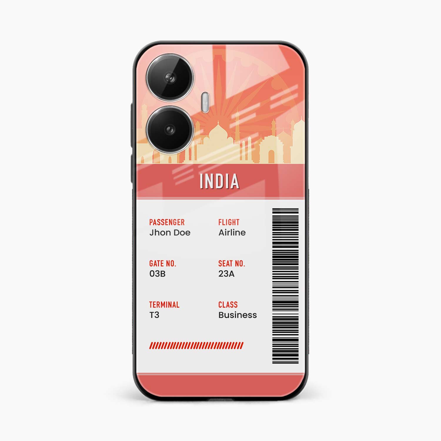 India Boarding Pass Realme Narzo N55 Back Cover