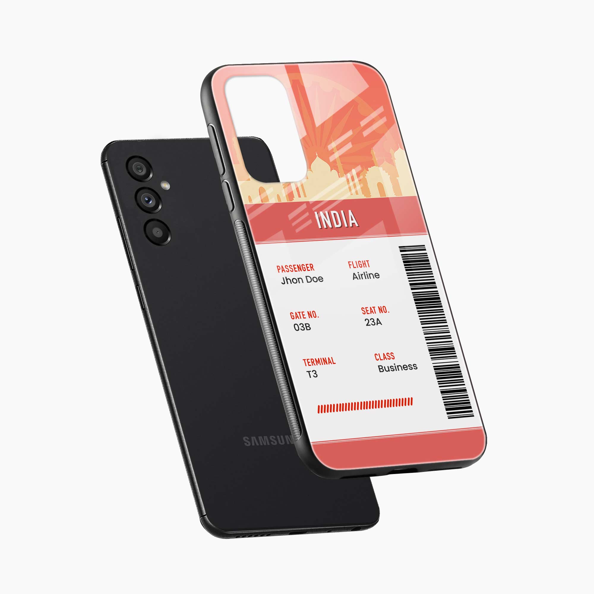 India Boarding Pass Samsung S25 FE Back Cover