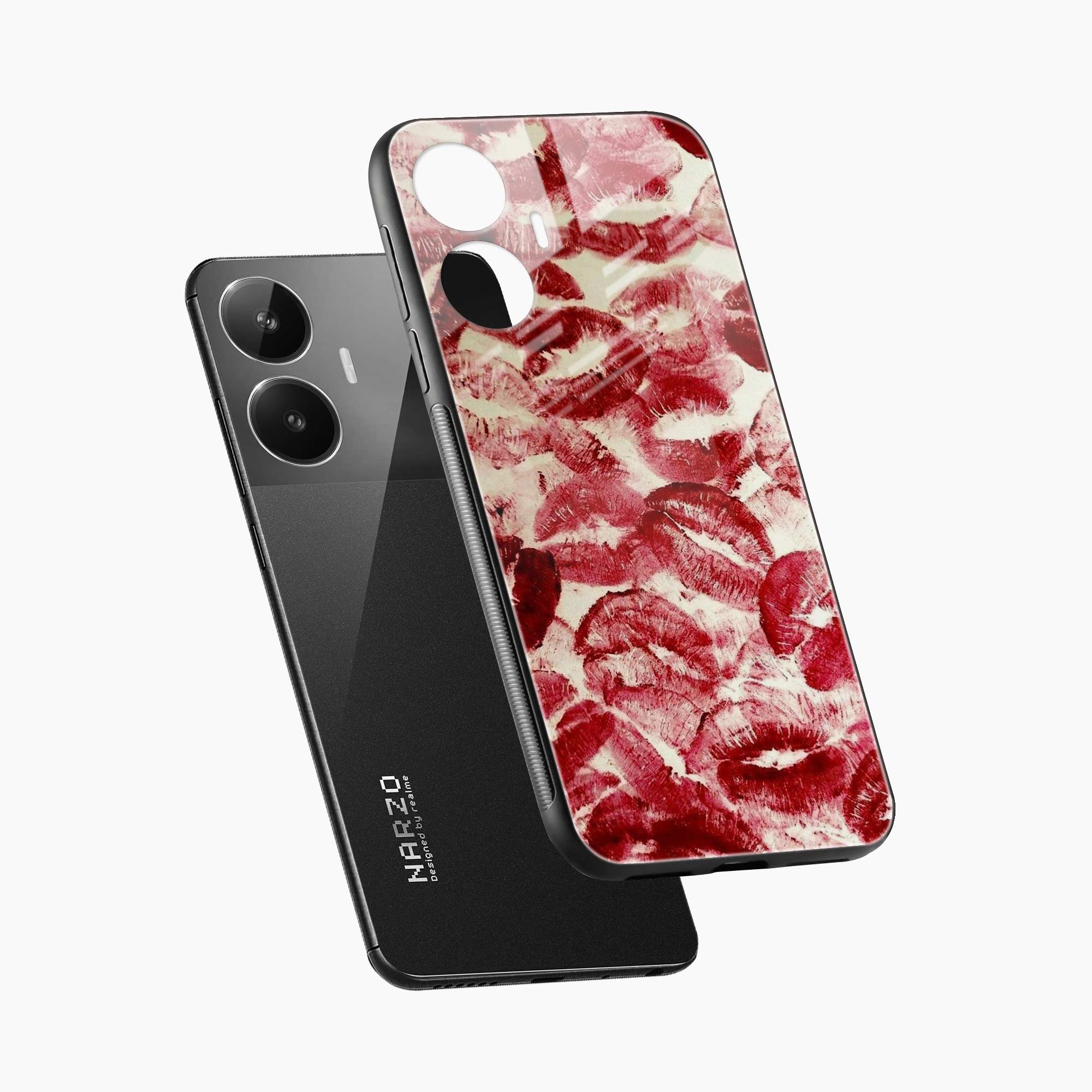 Lipstick Kiss Print Realme Narzo N55 Back Cover