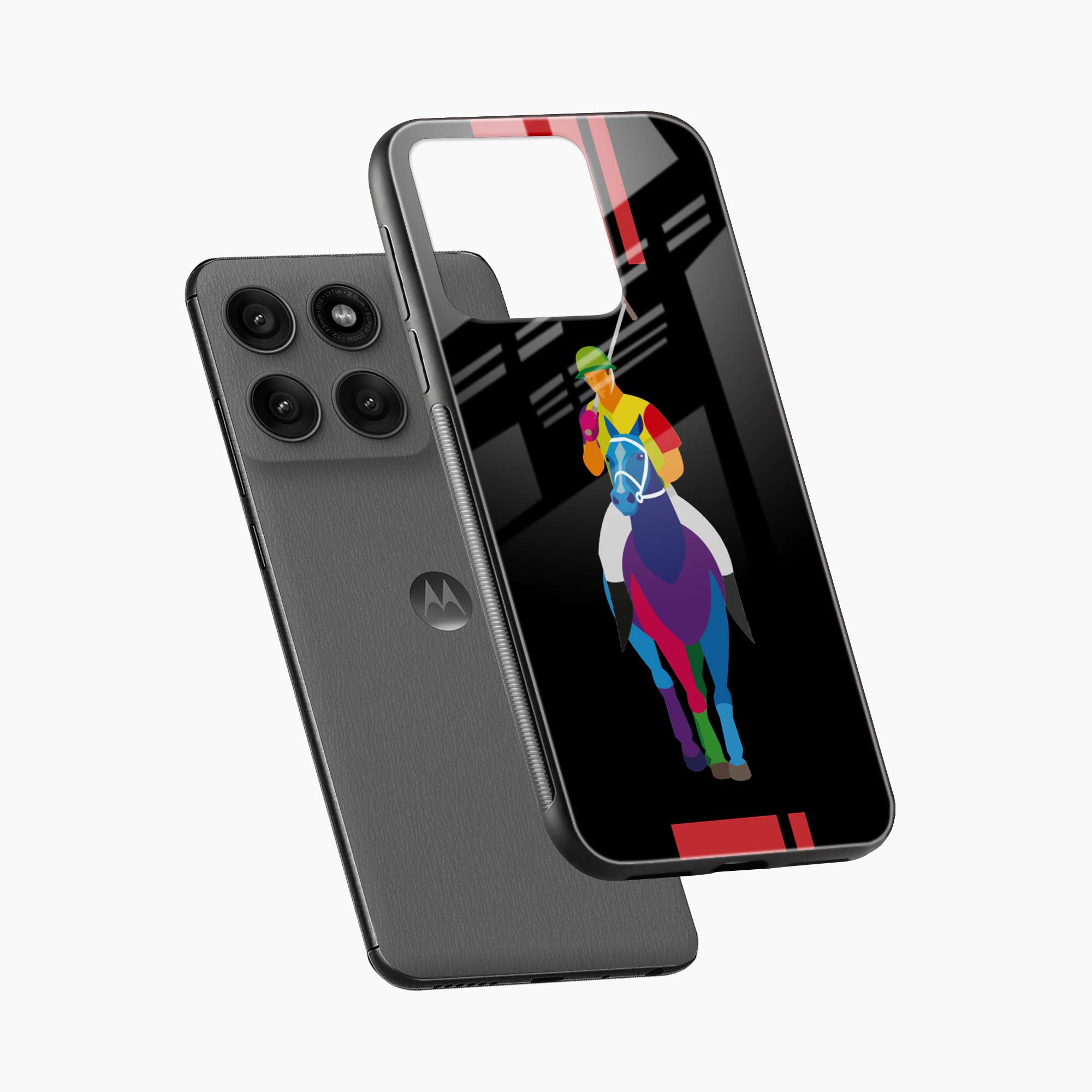 Multicolor Sant Barbara Polo Black Motorola Edge 60 5G Back Cover