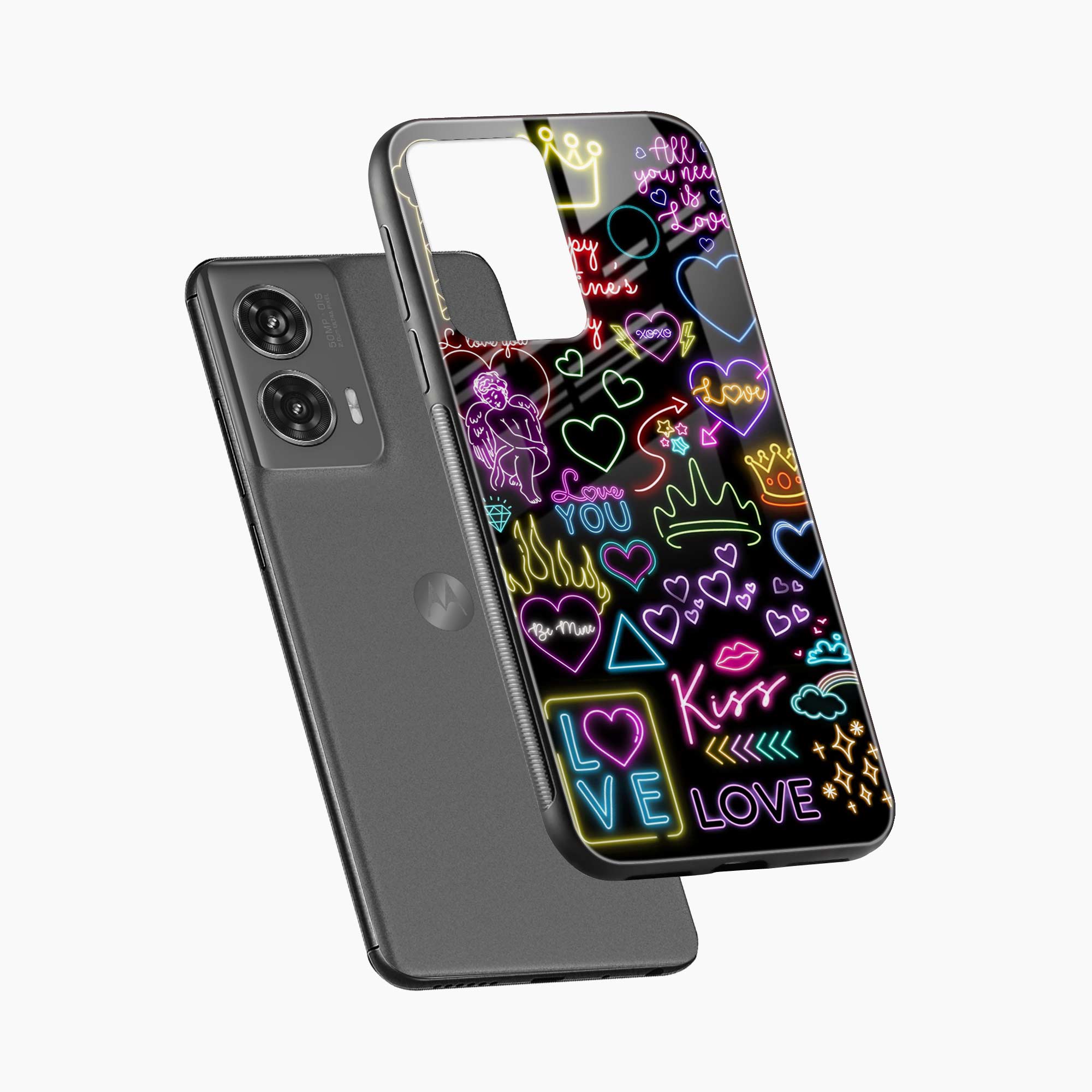 Neon Lights Motorola G96 5G Back Cover
