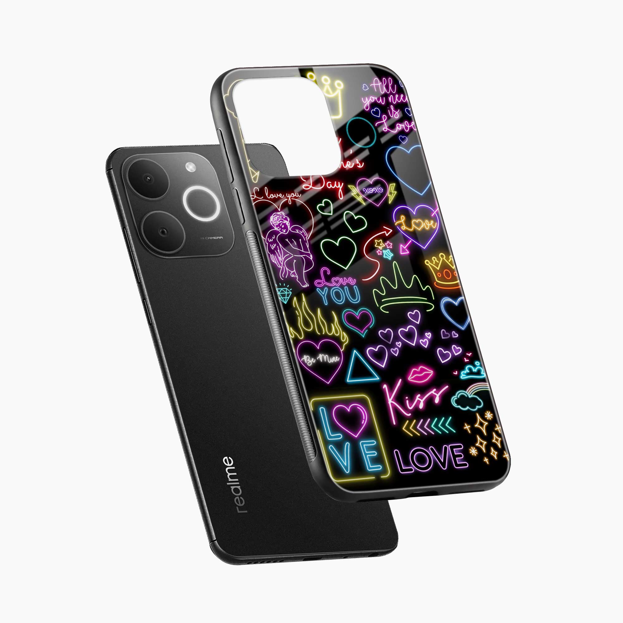 Neon Lights Realme Narzo 80 Lite 4G Back Cover