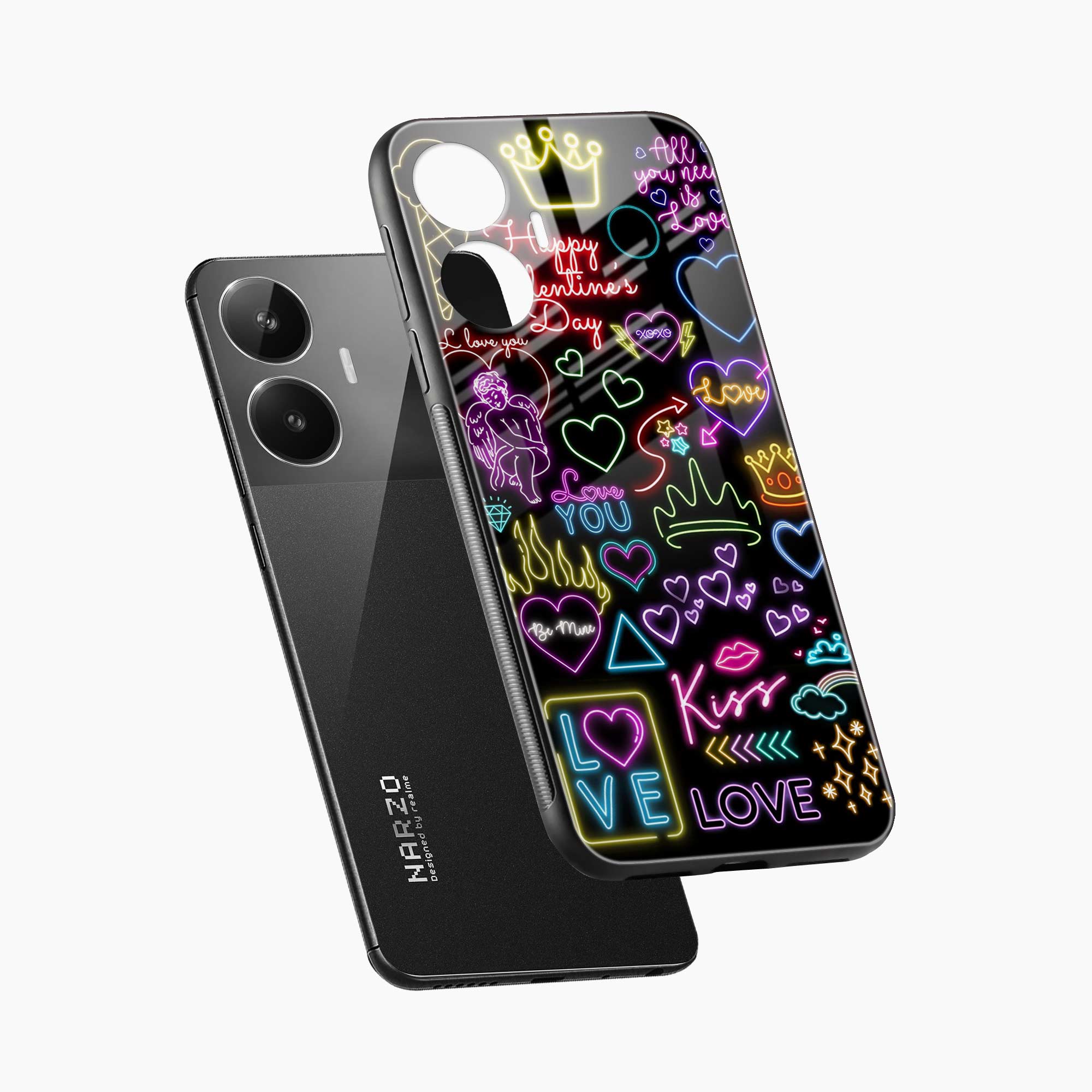 Neon Lights Realme Narzo N55 Back Cover