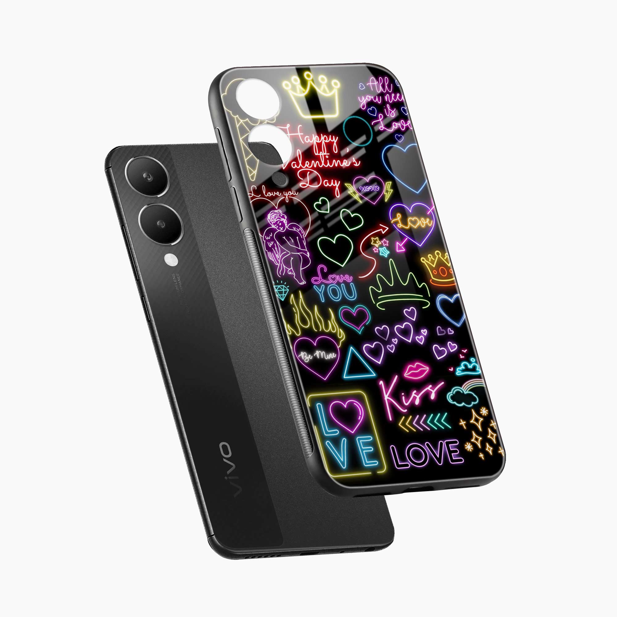 Neon Lights Vivo Y28 5G Back Cover