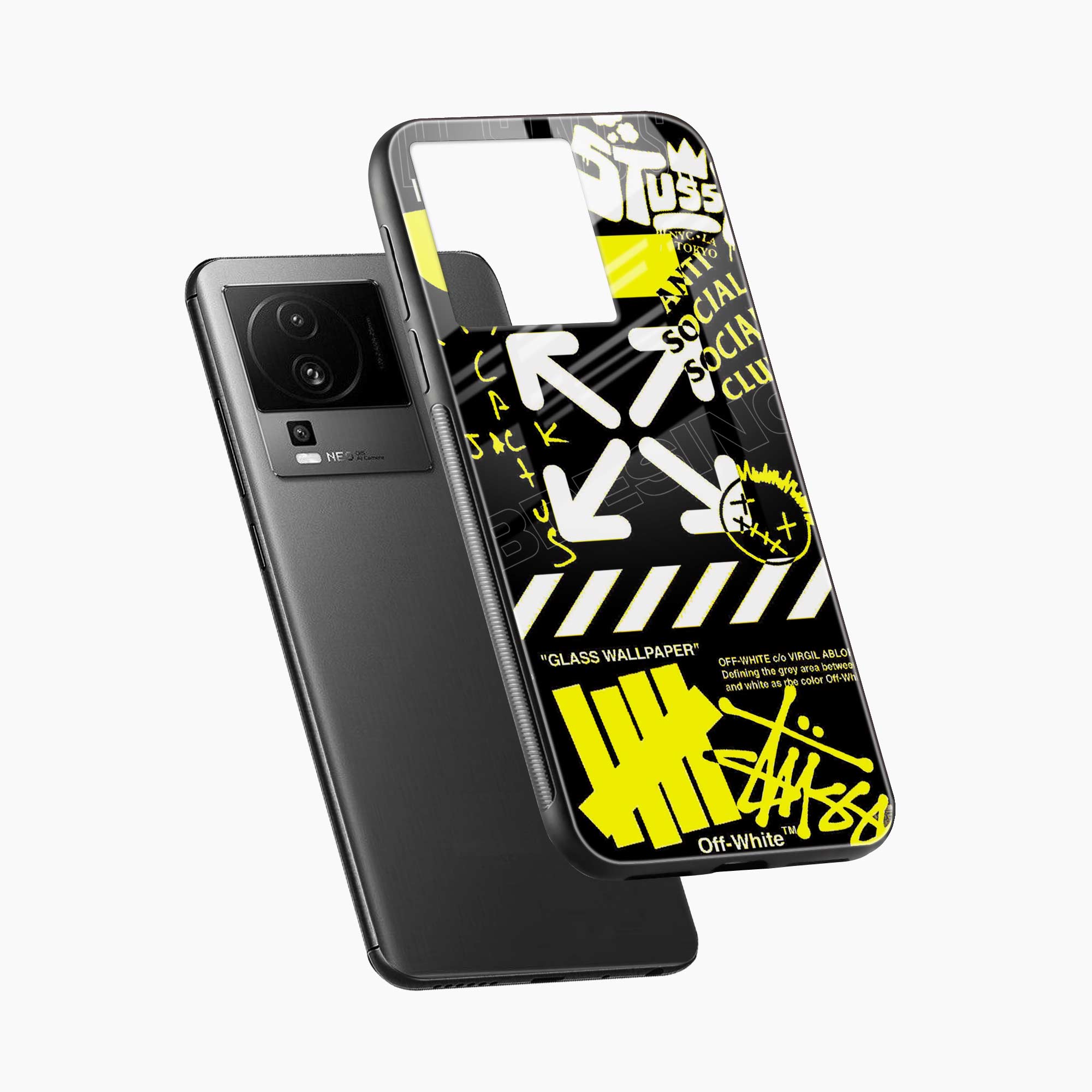 Neon Off White Iqoo Neo 7 Pro 5G Back Cover