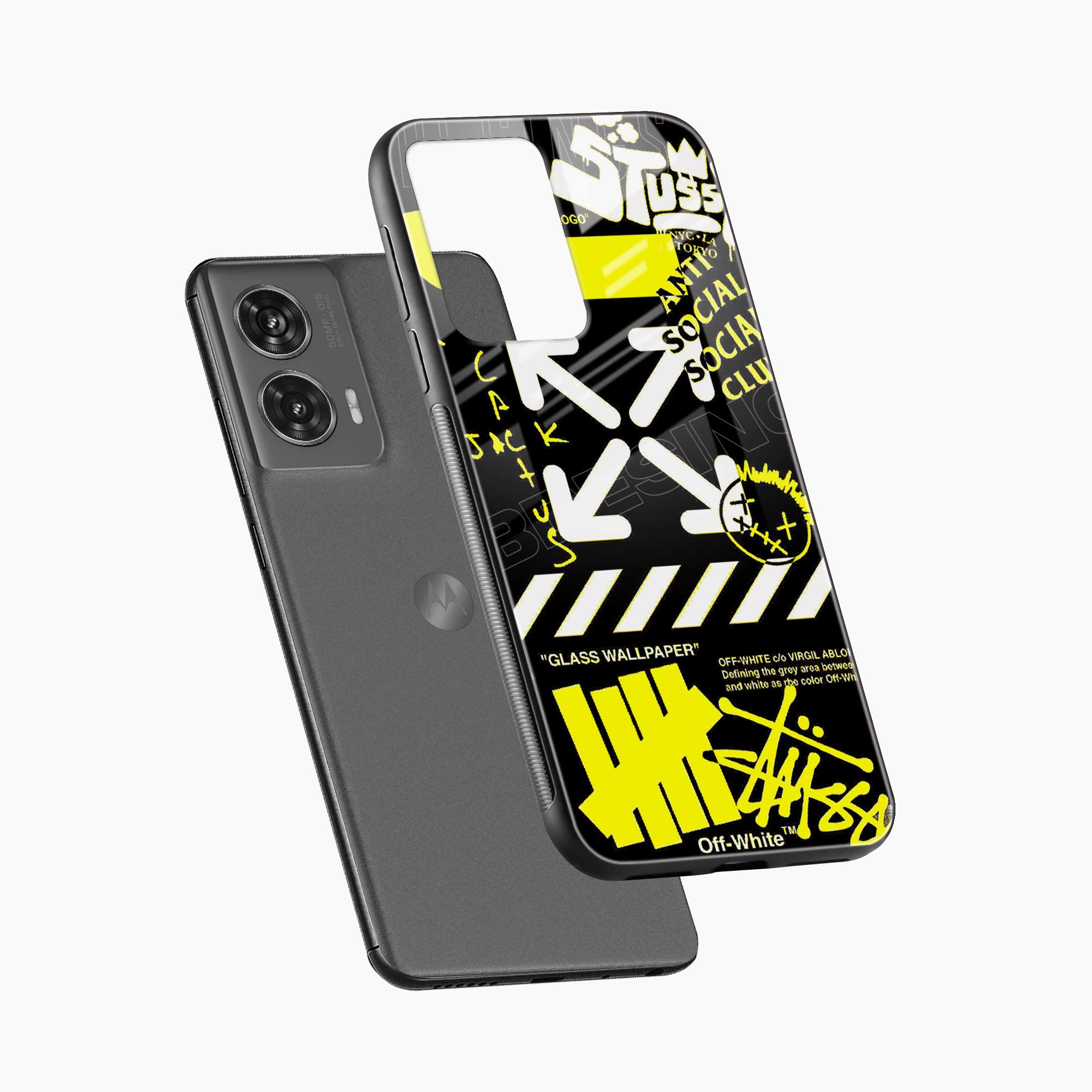 Neon Off White Motorola G96 5G Back Cover