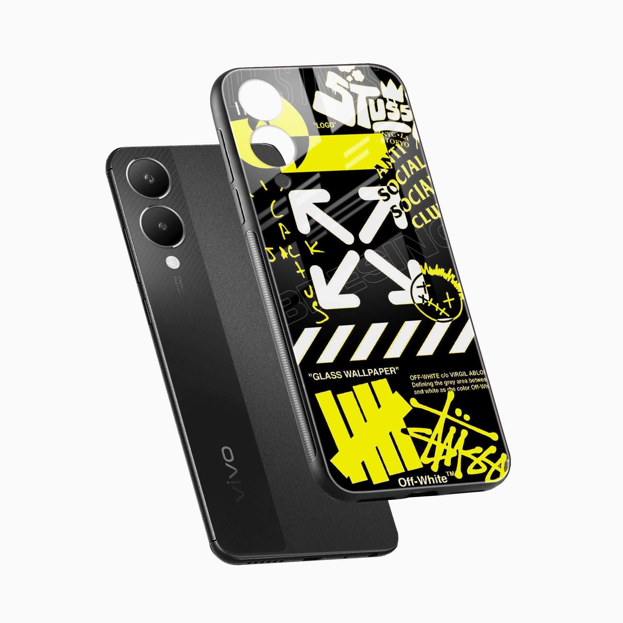 Neon Off White Vivo Y28 5G Back Cover