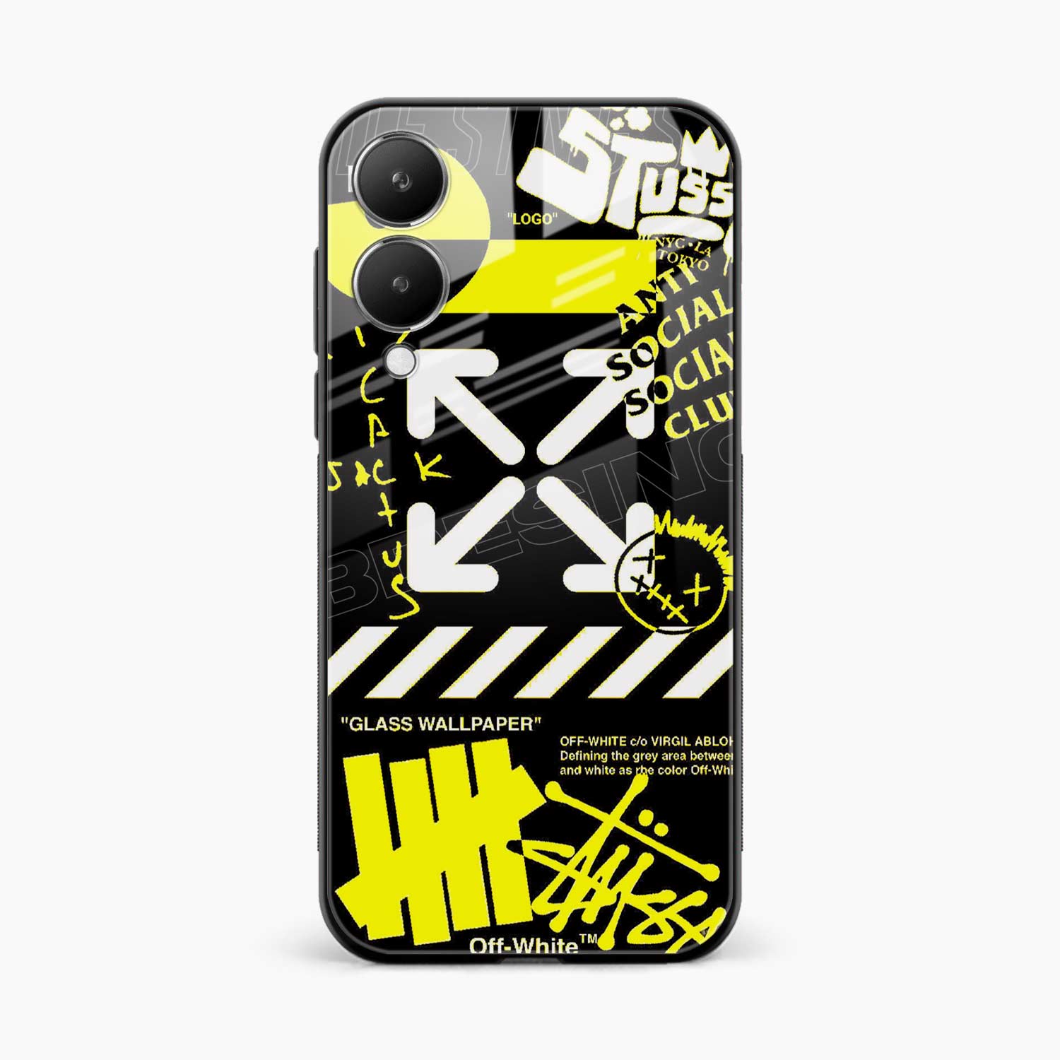 Neon Off White Vivo Y28 5G Back Cover