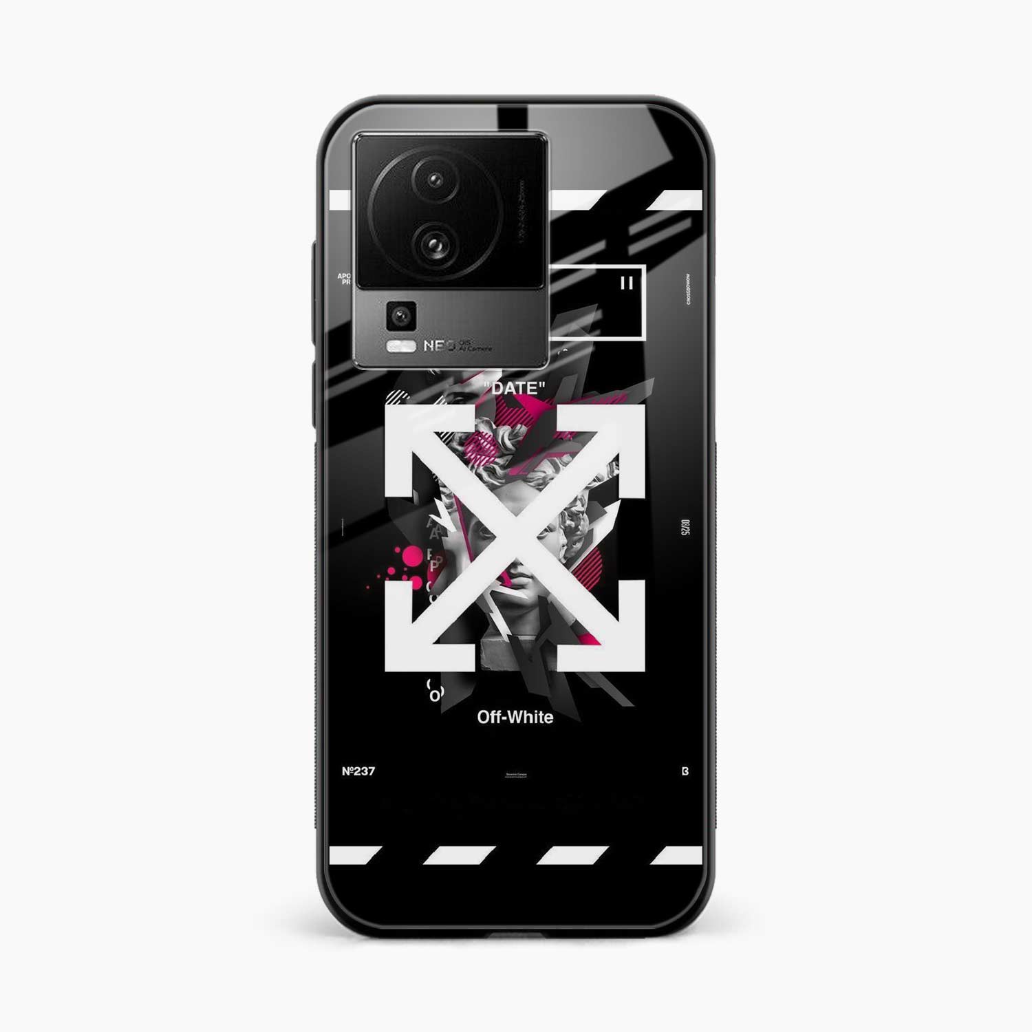Off White Logo Iqoo Neo 7 Pro 5G Back Cover