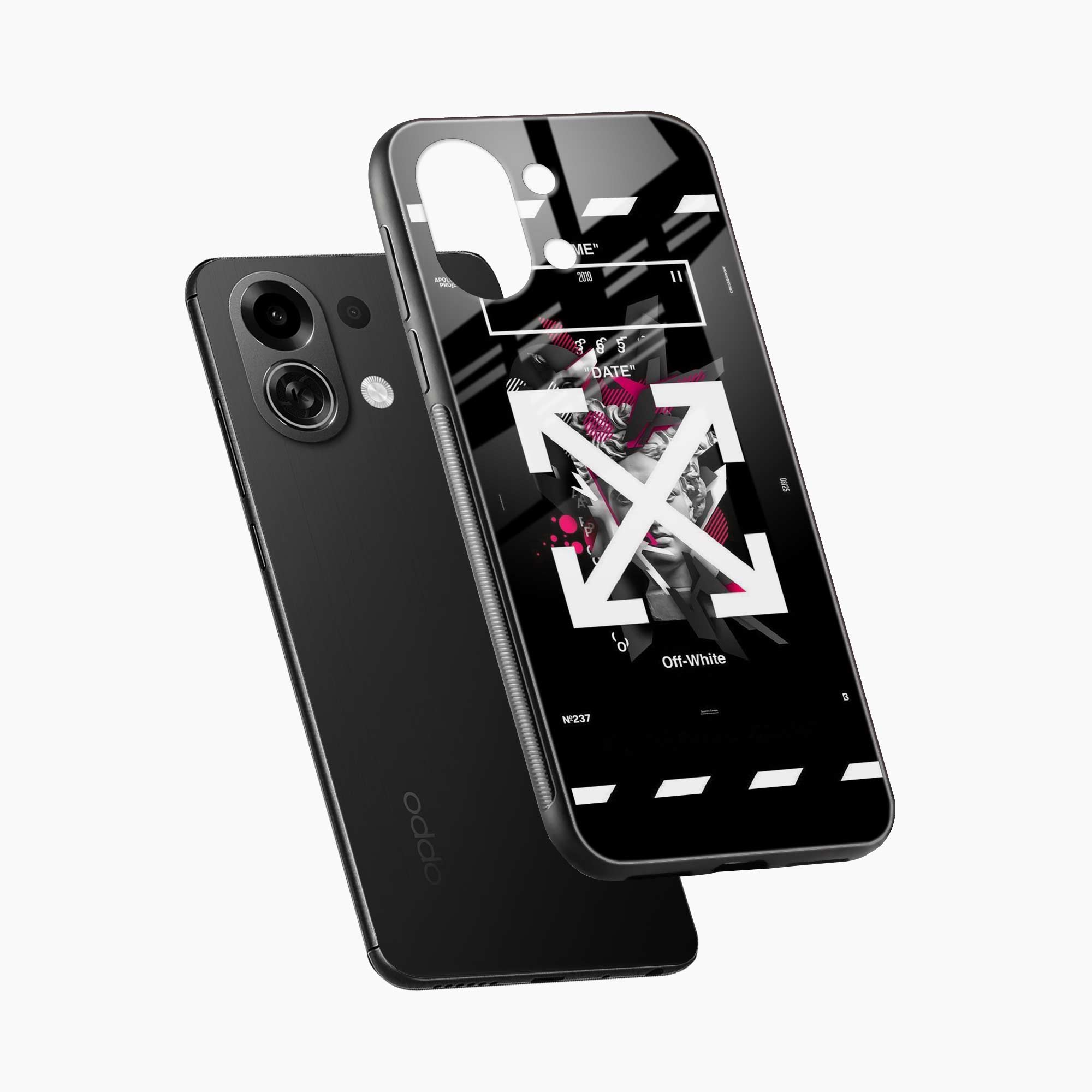 Off White Logo Oppo K13 Turbo 5G Back Cover