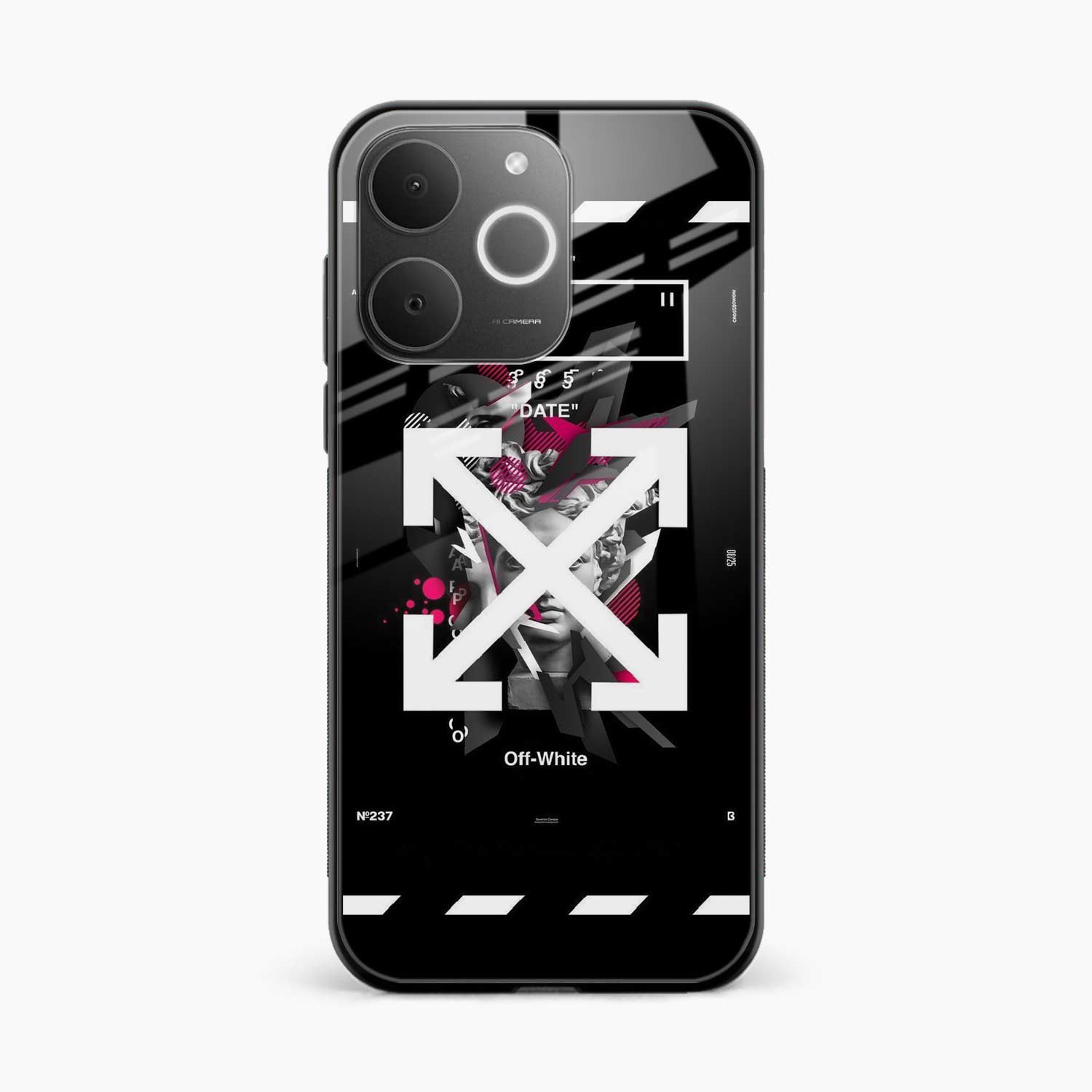 Off White Logo Realme C71 4G Back Cover