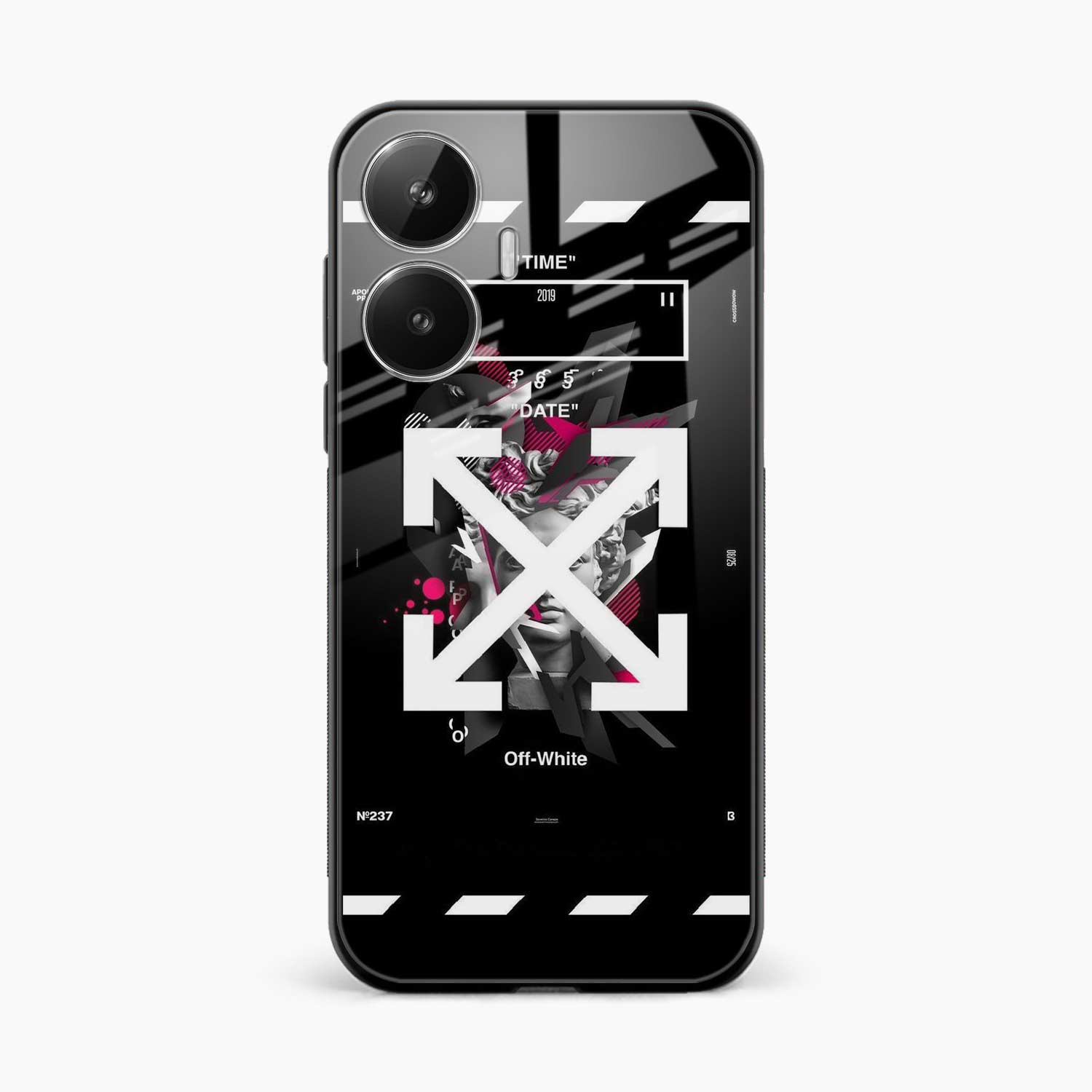 Off White Logo Realme Narzo N55 Back Cover