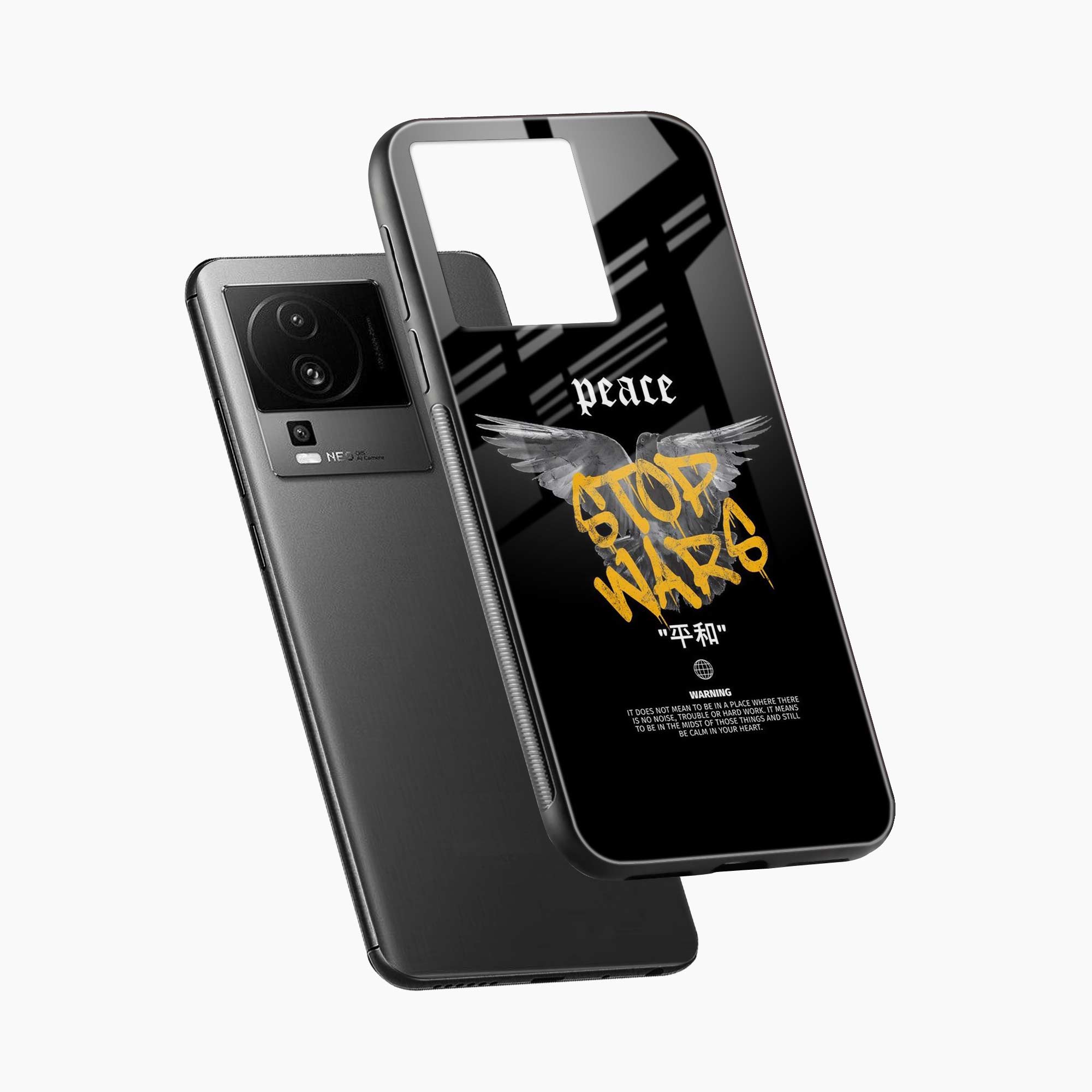 Peace Stop Wars Iqoo Neo 7 Pro 5G Back Cover