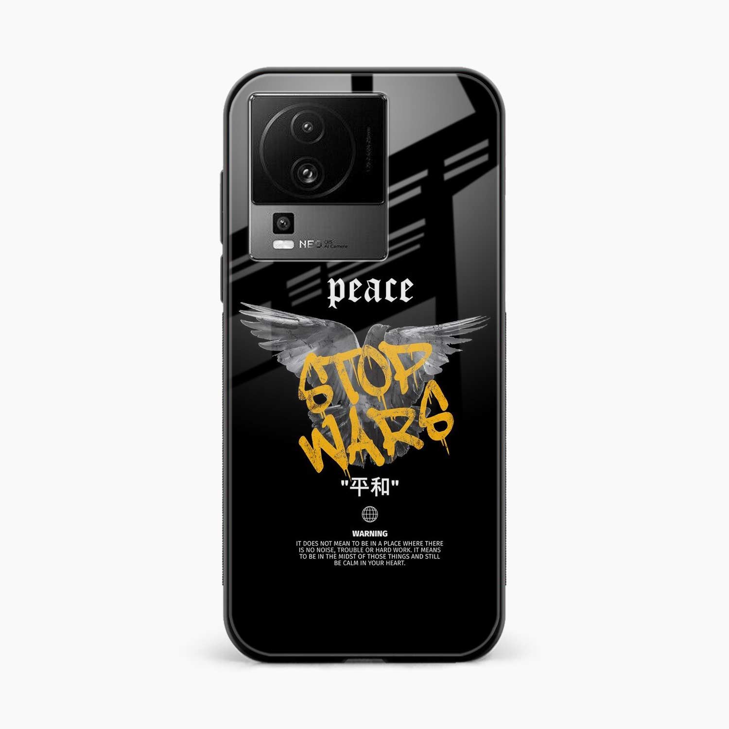 Peace Stop Wars Iqoo Neo 7 Pro 5G Back Cover