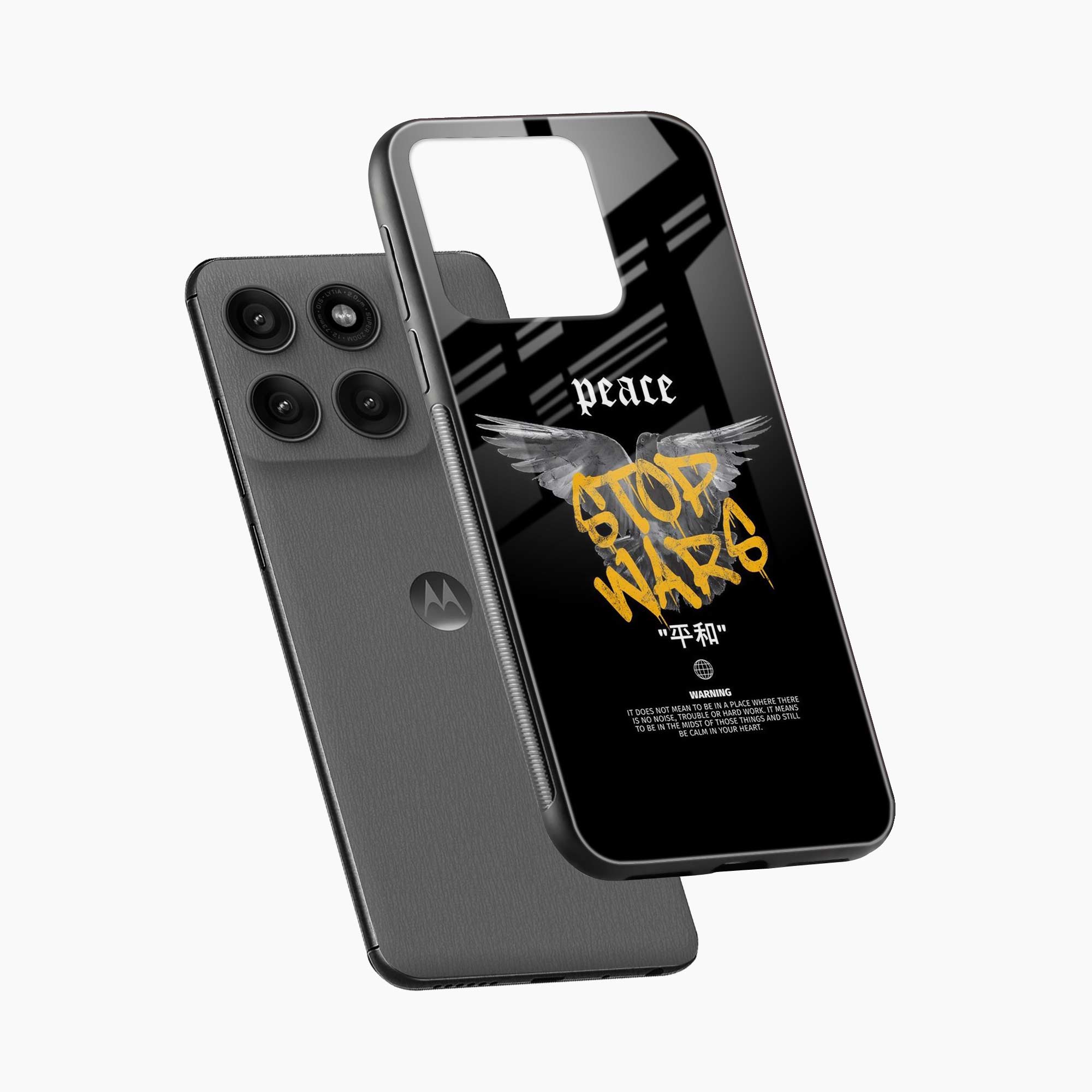 Peace Stop Wars Motorola Edge 60 5G Back Cover
