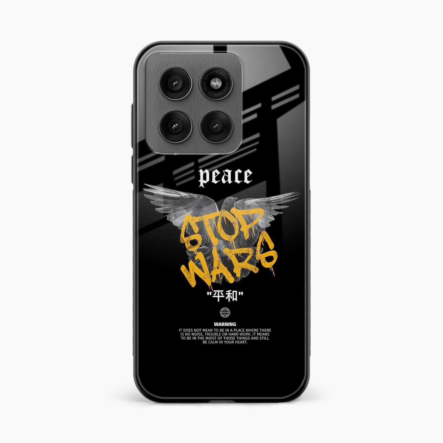Peace Stop Wars Motorola Edge 60 5G Back Cover