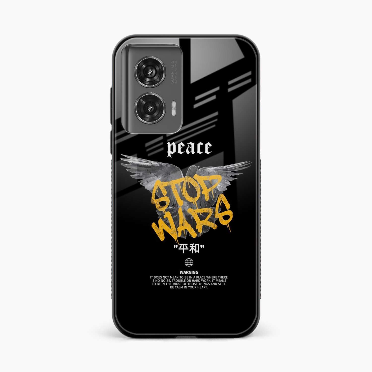 Peace Stop Wars Motorola G96 5G Back Cover