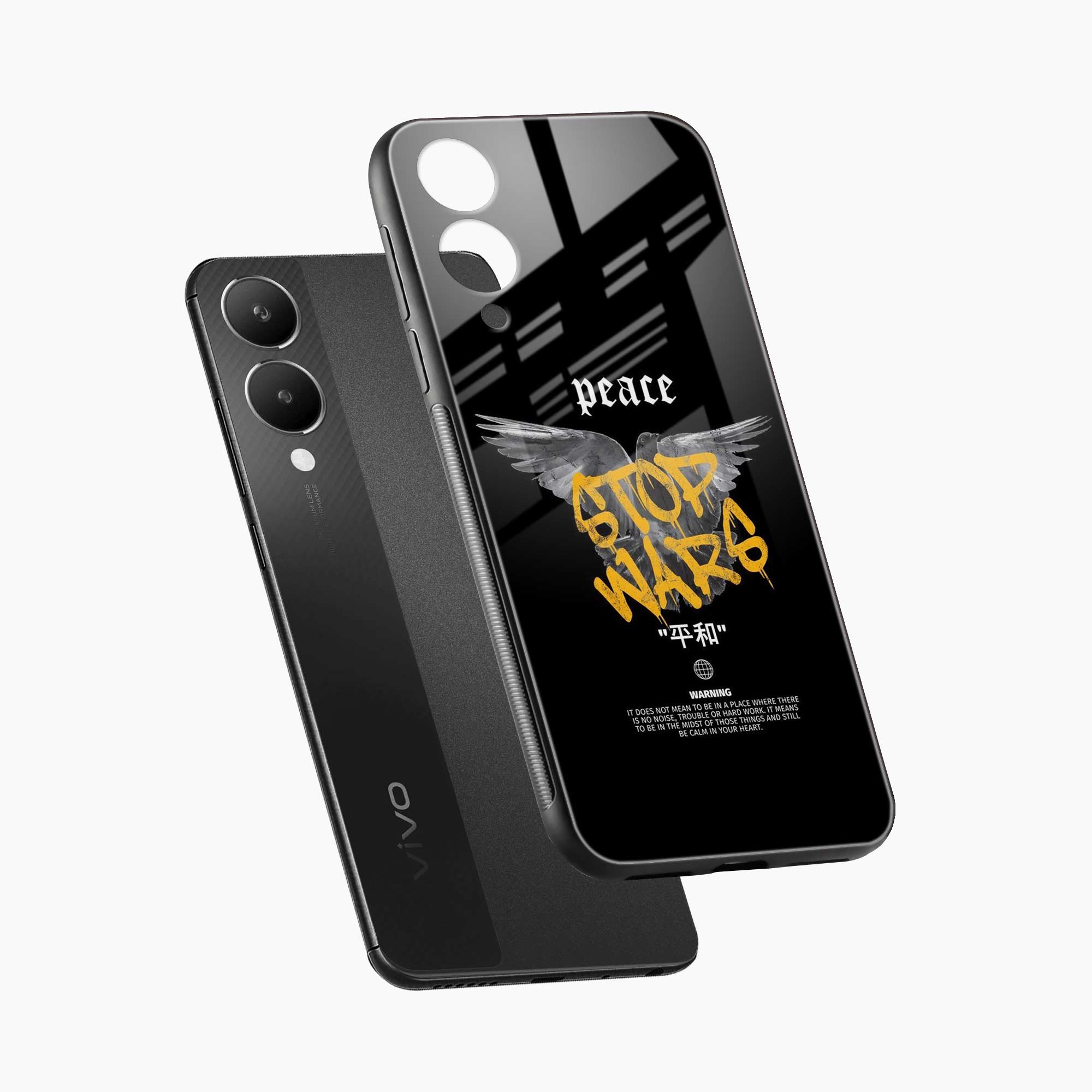Peace Stop Wars Vivo Y28 5G Back Cover
