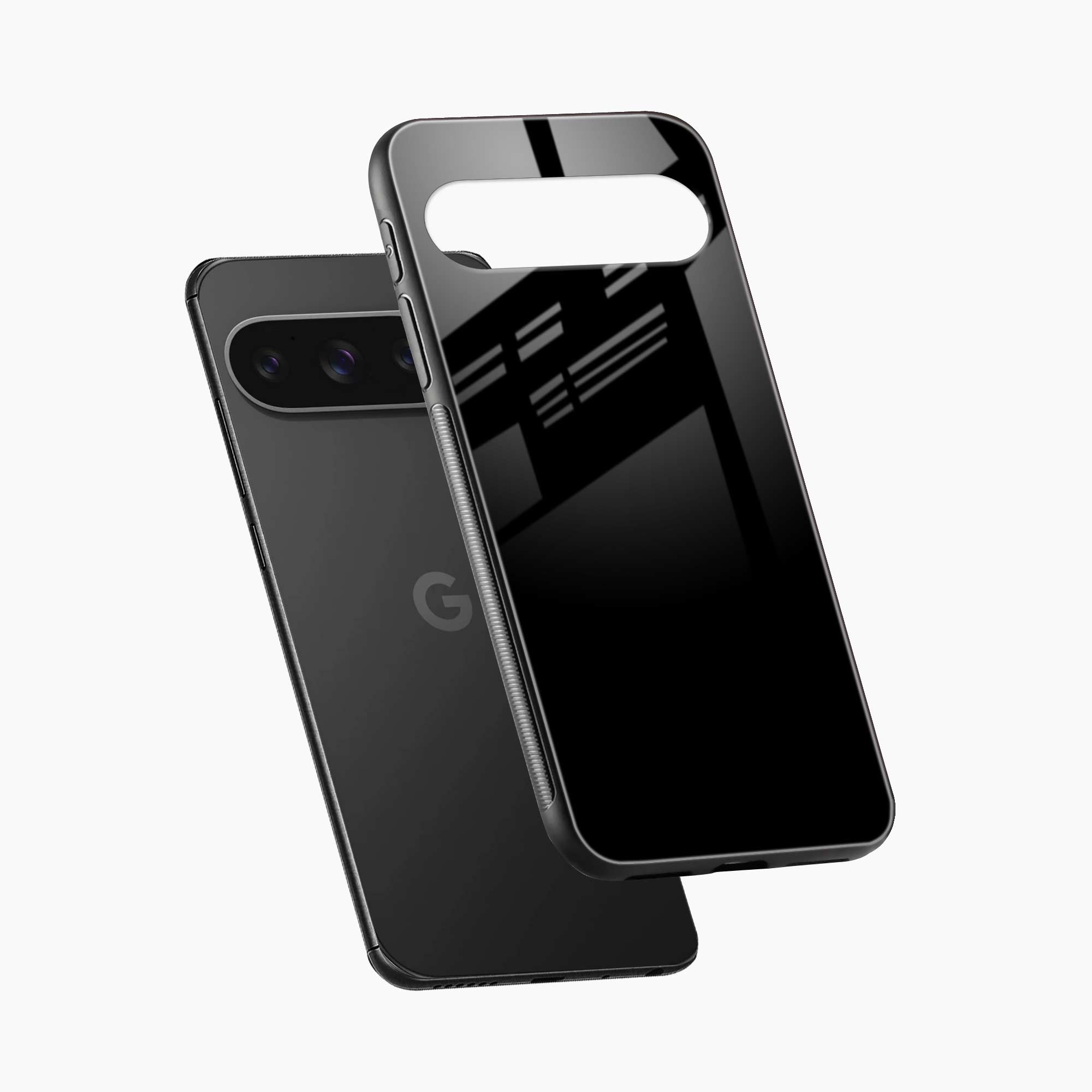Pure Black Google Pixel 10 Back Cover