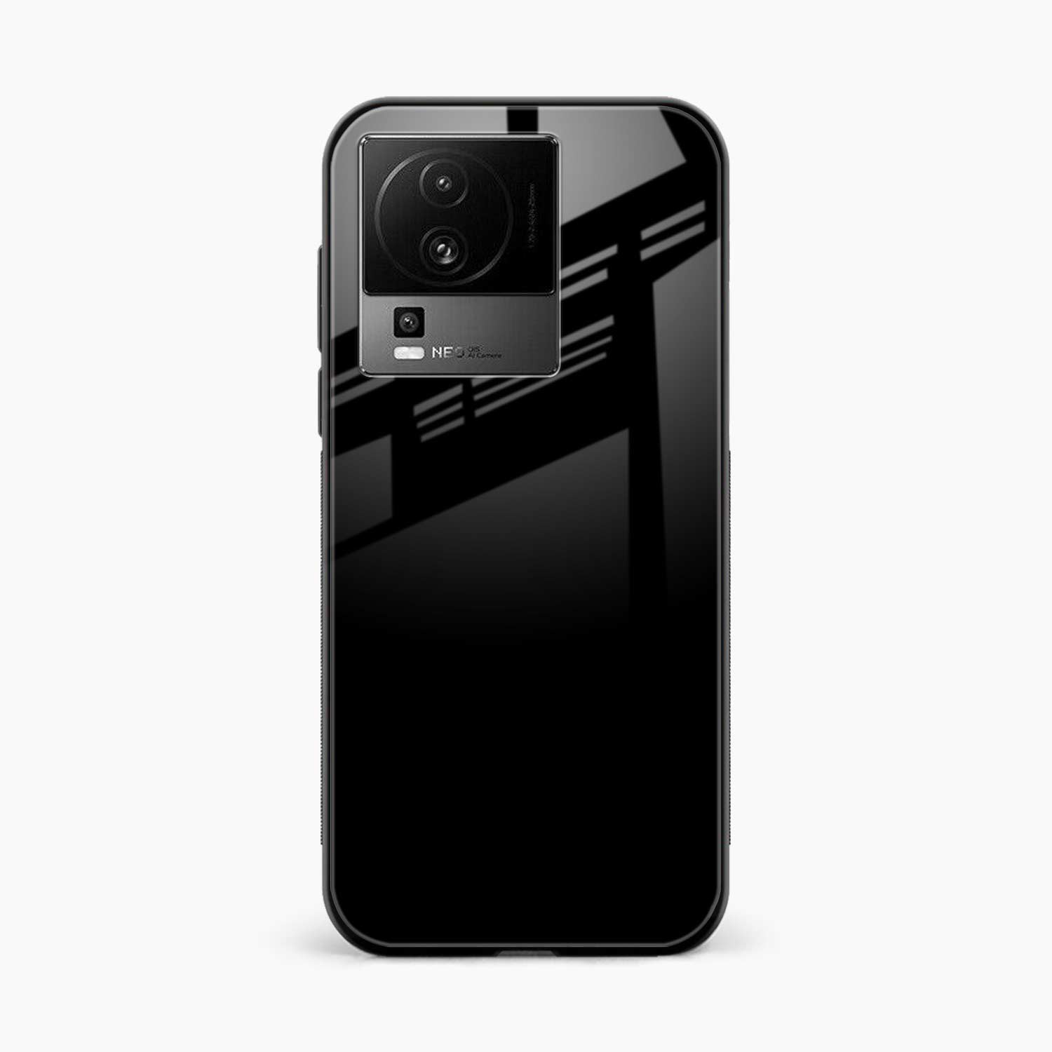 Pure Black Iqoo Neo 7 Pro 5G Back Cover