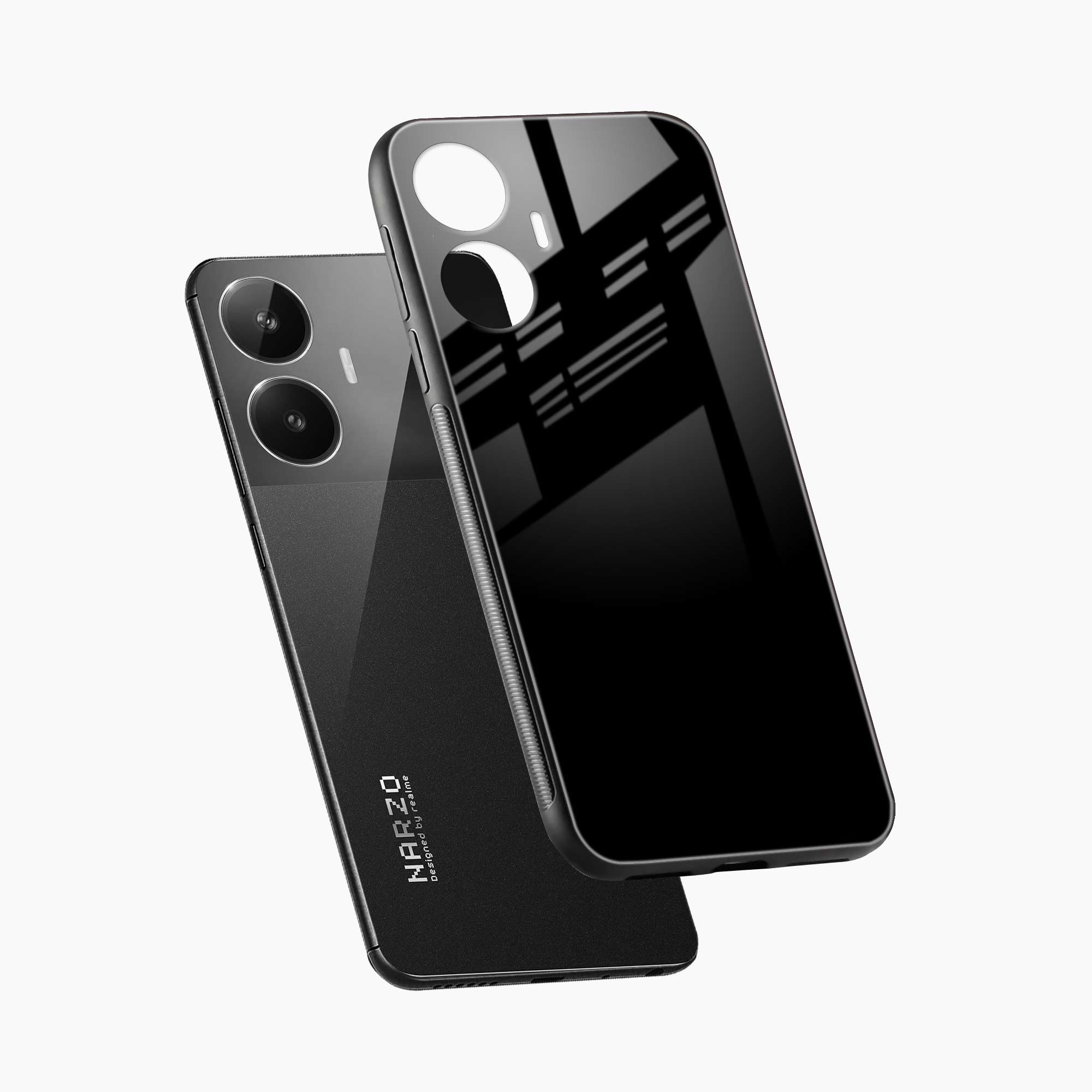 Pure Black Realme Narzo N55 Back Cover