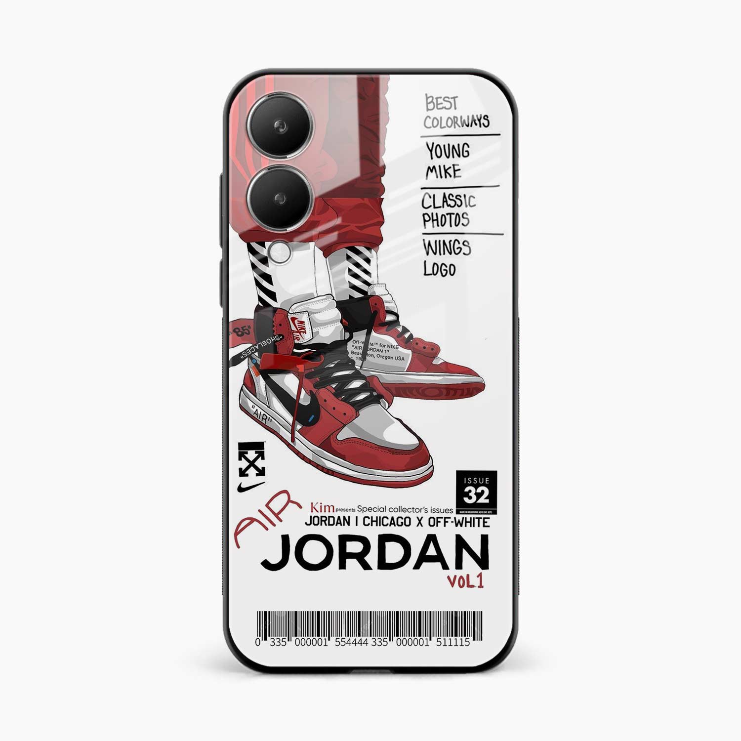 Red Sneakers Vivo Y28 5G Back Cover