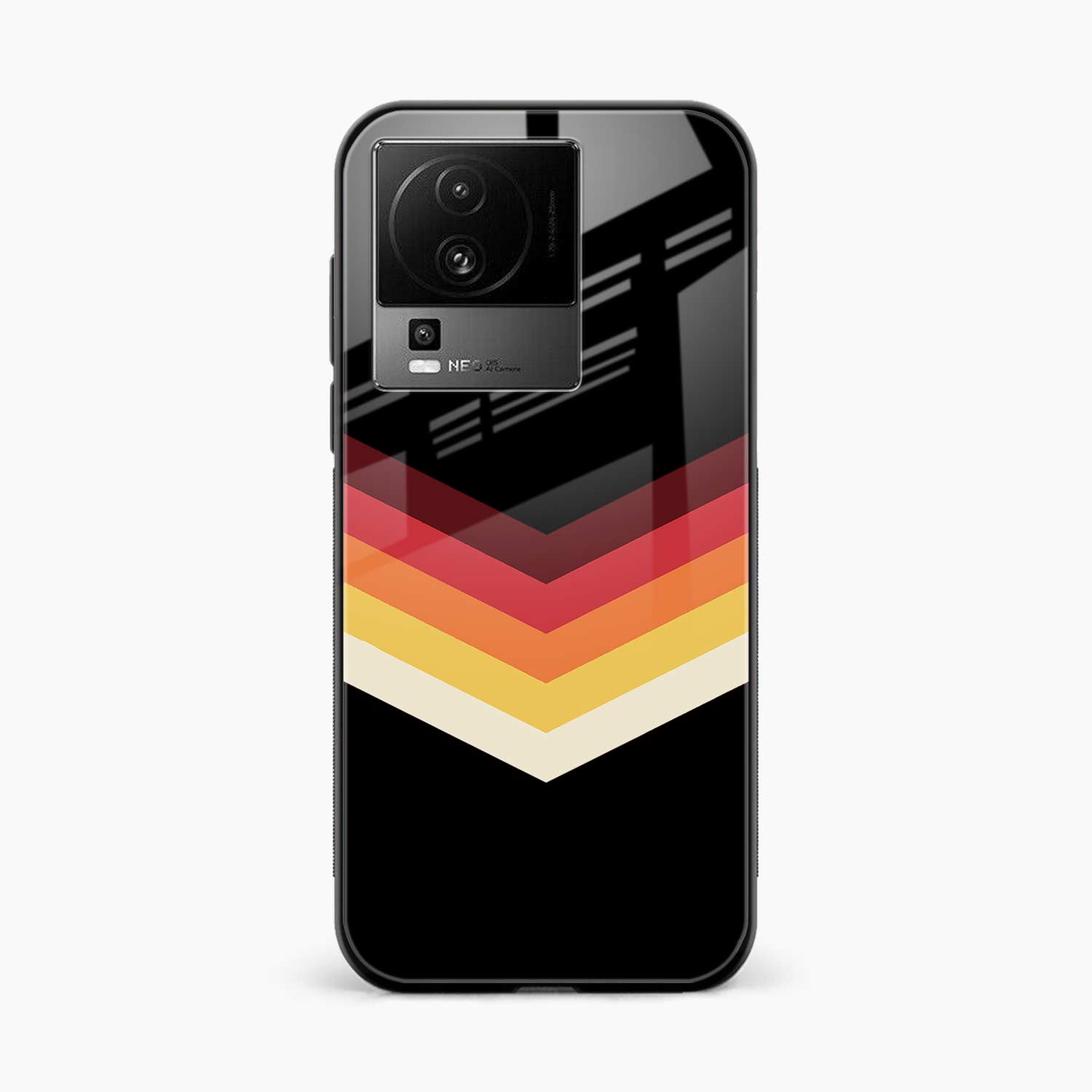 Rewind Strips Pattern Iqoo Neo 7 Pro 5G Back Cover