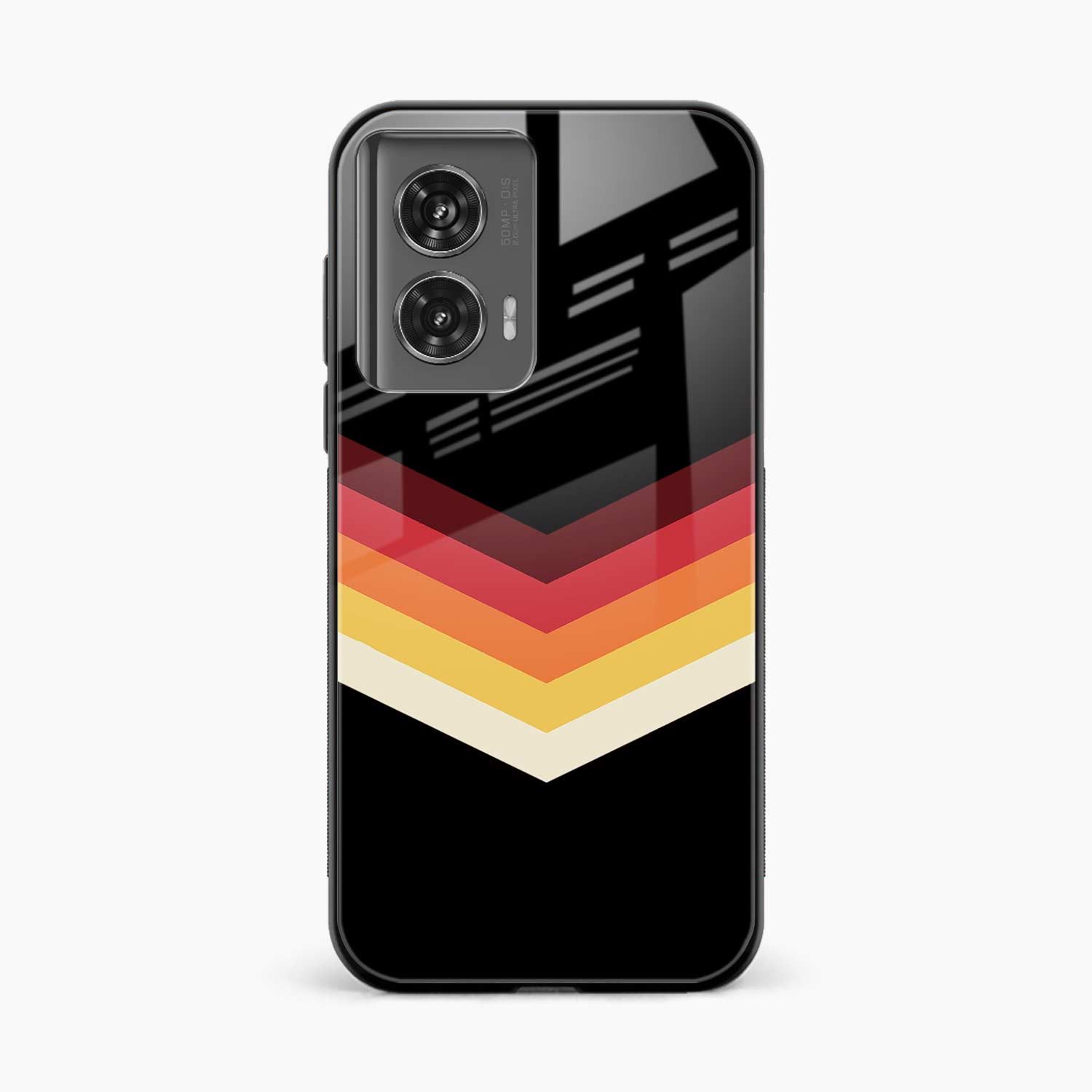 Rewind Strips Pattern Motorola G96 5G Back Cover