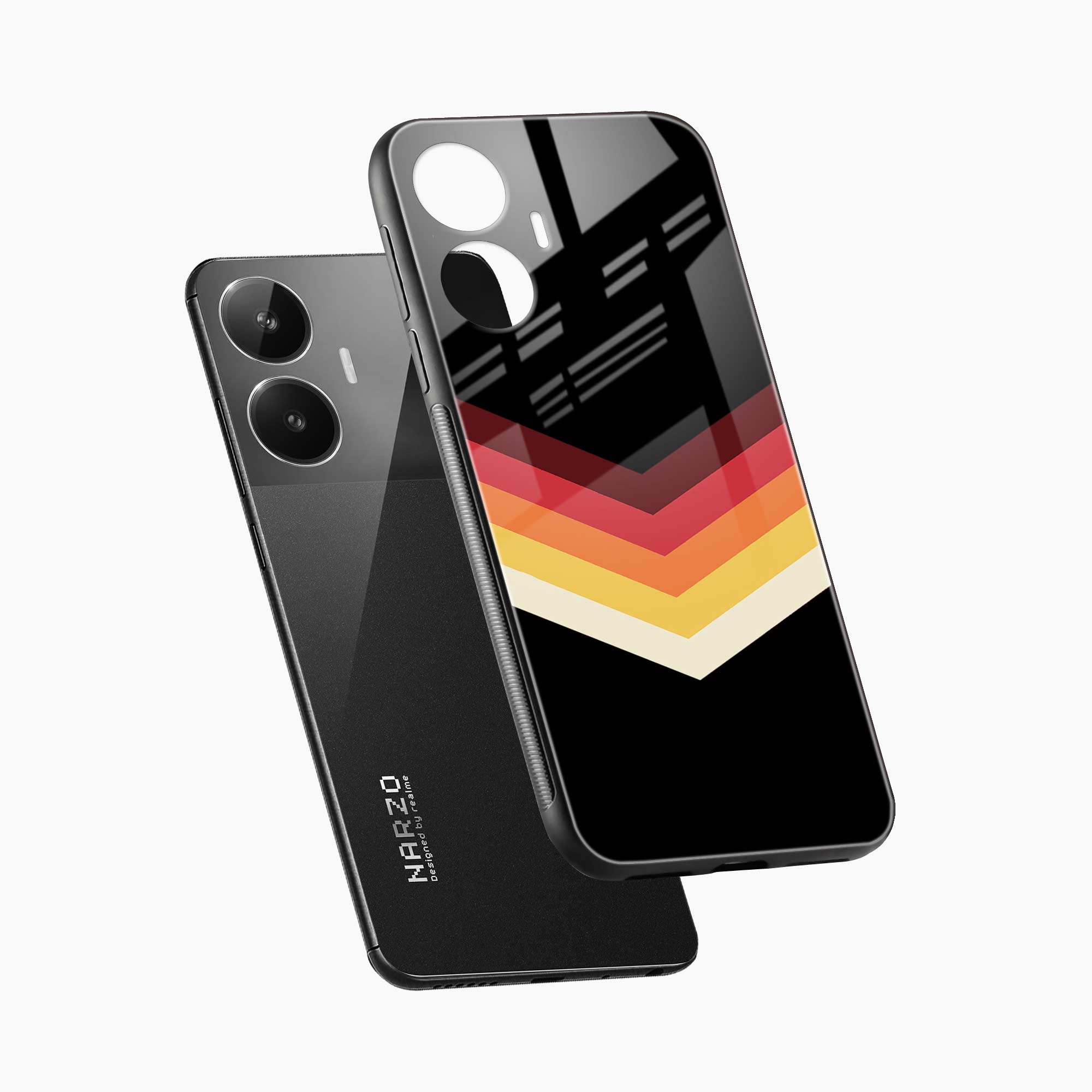 Rewind Strips Pattern Realme Narzo N55 Back Cover