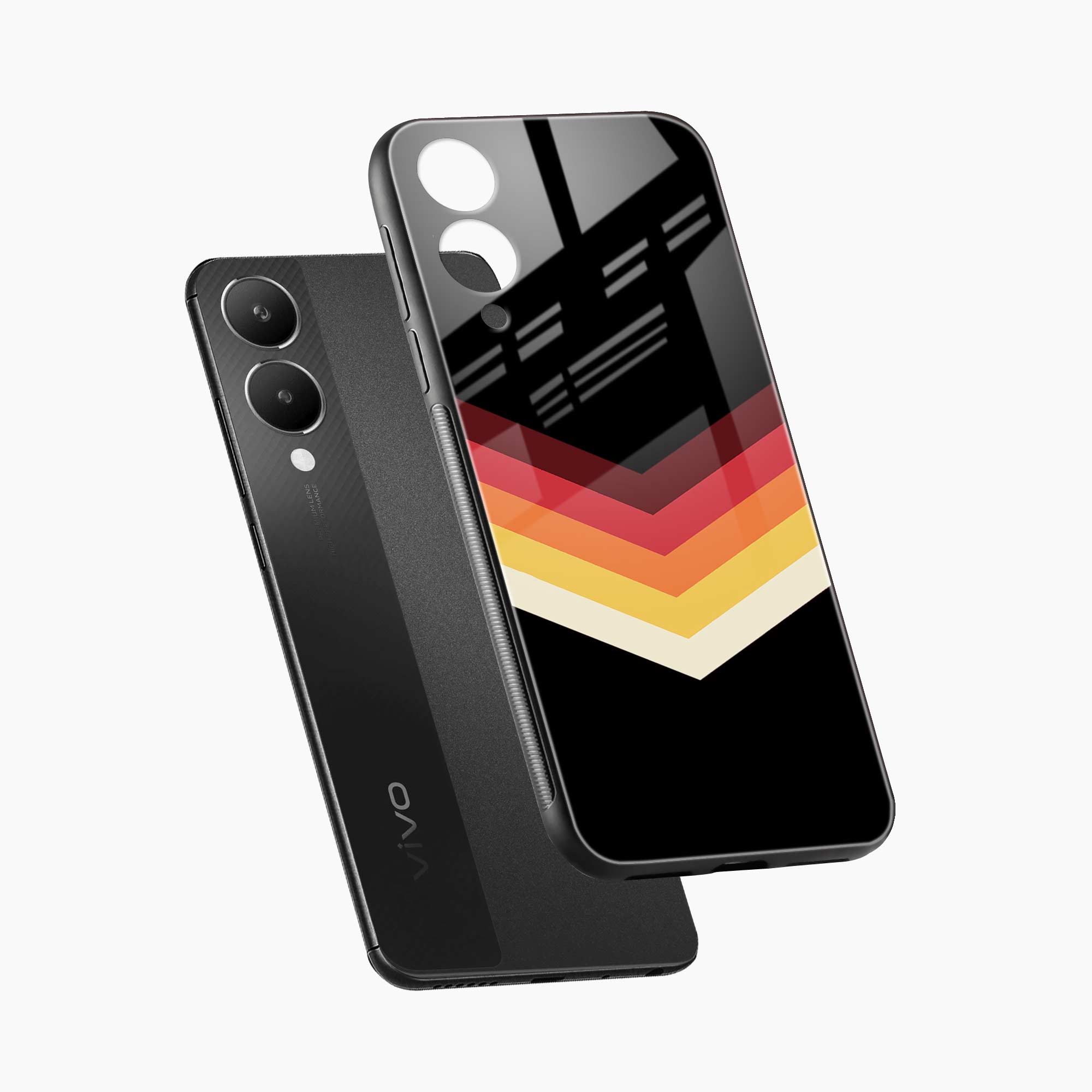 Rewind Strips Pattern Vivo Y28 5G Back Cover