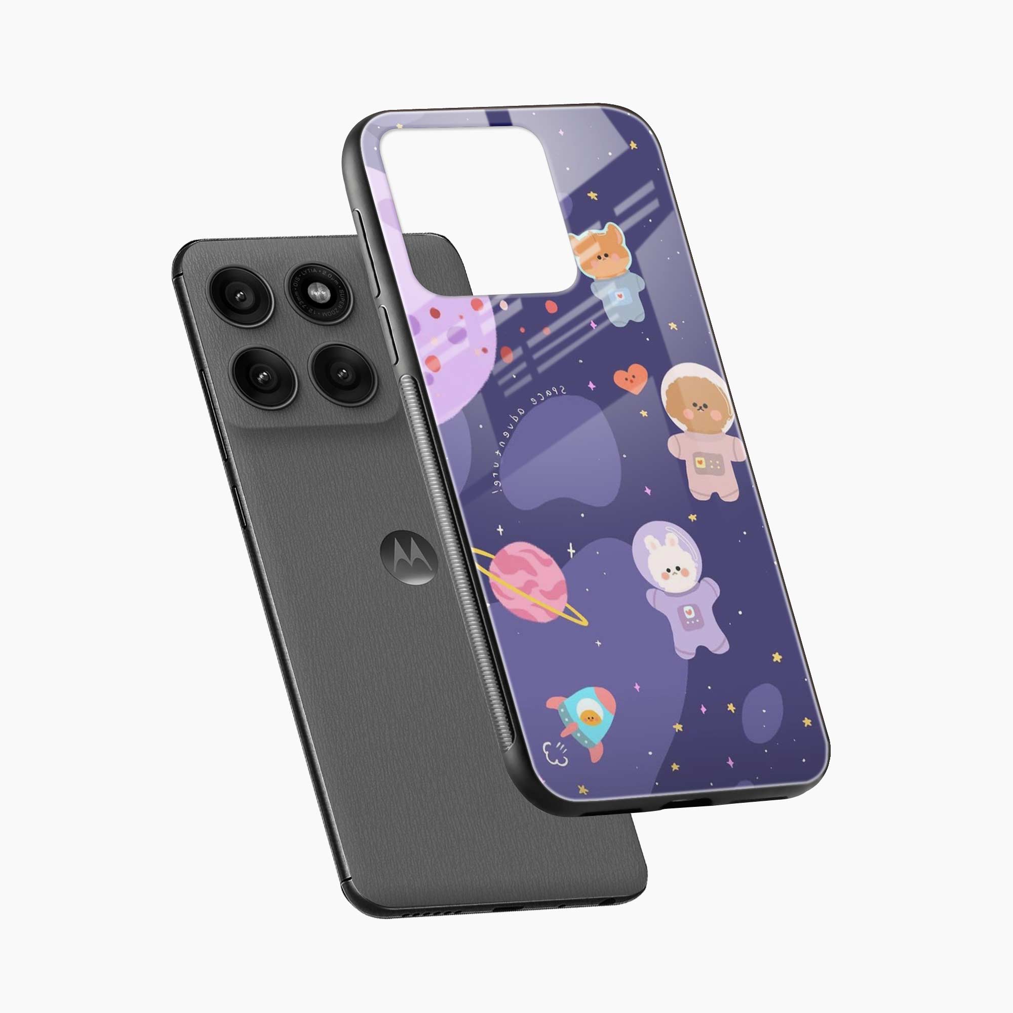 Teddy Space Motorola Edge 60 5G Back Cover